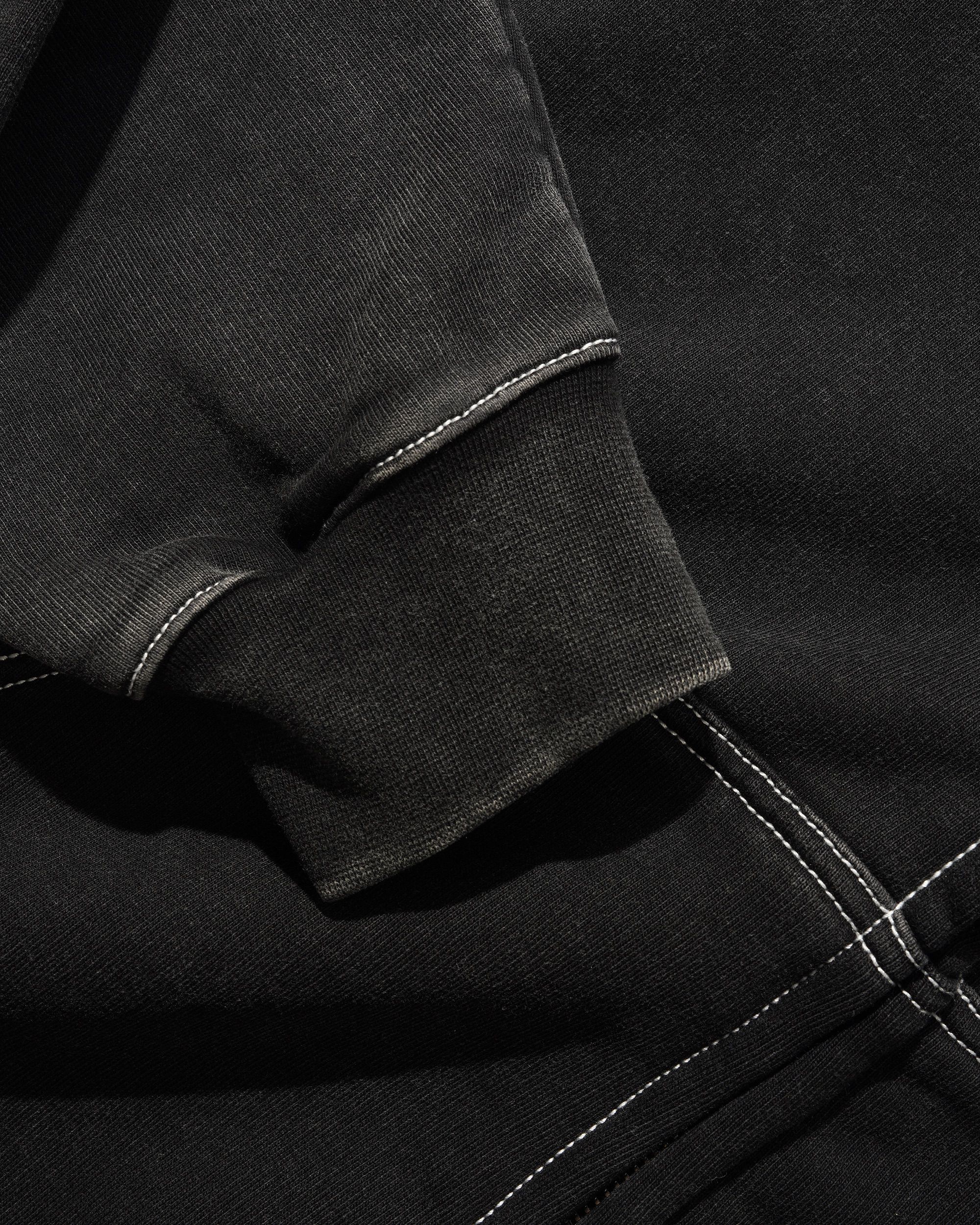Strip Zip-Thru Hood, Washed Black - Image 2