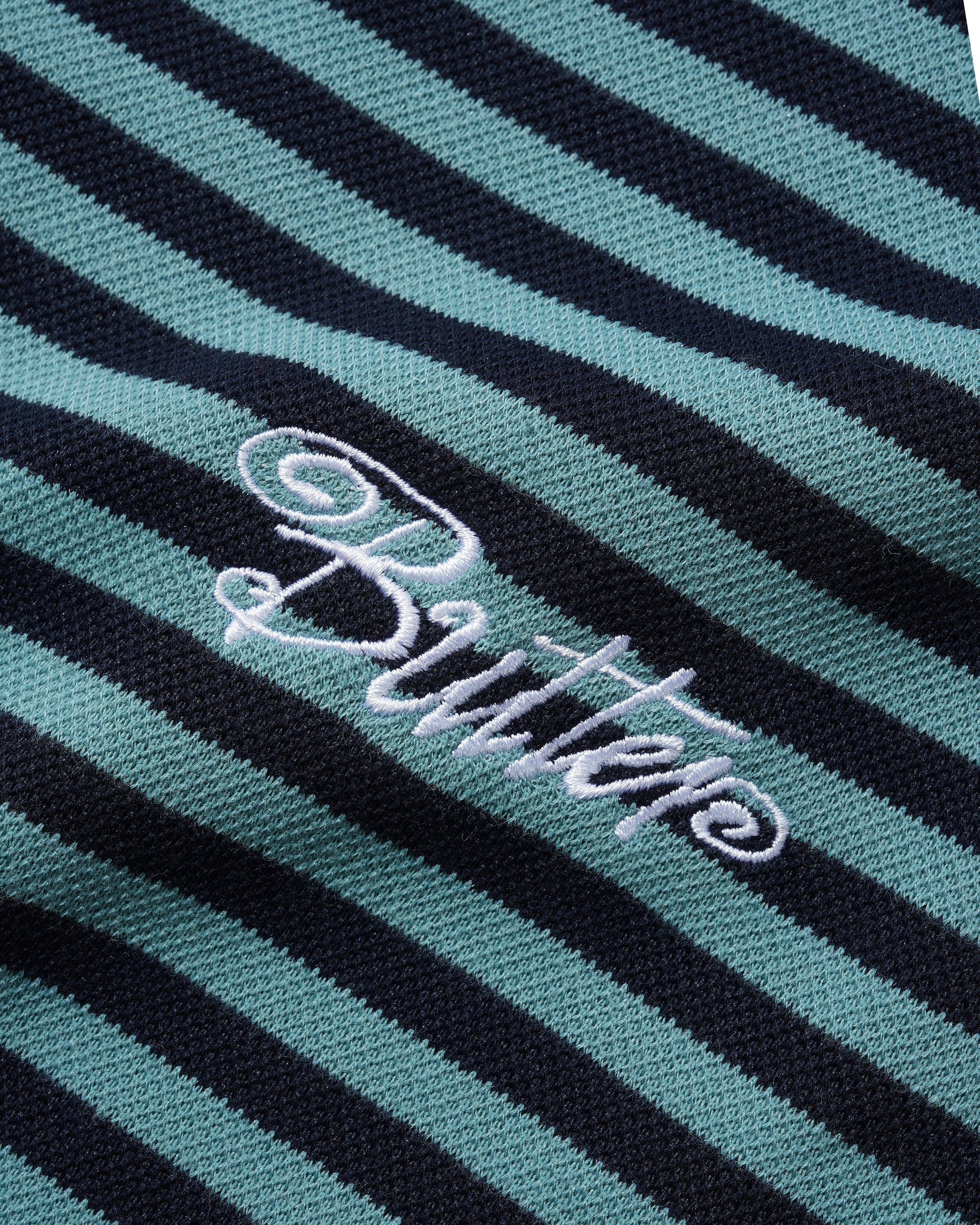 Stripe Polo Shirt, Navy / Marine - Image 2