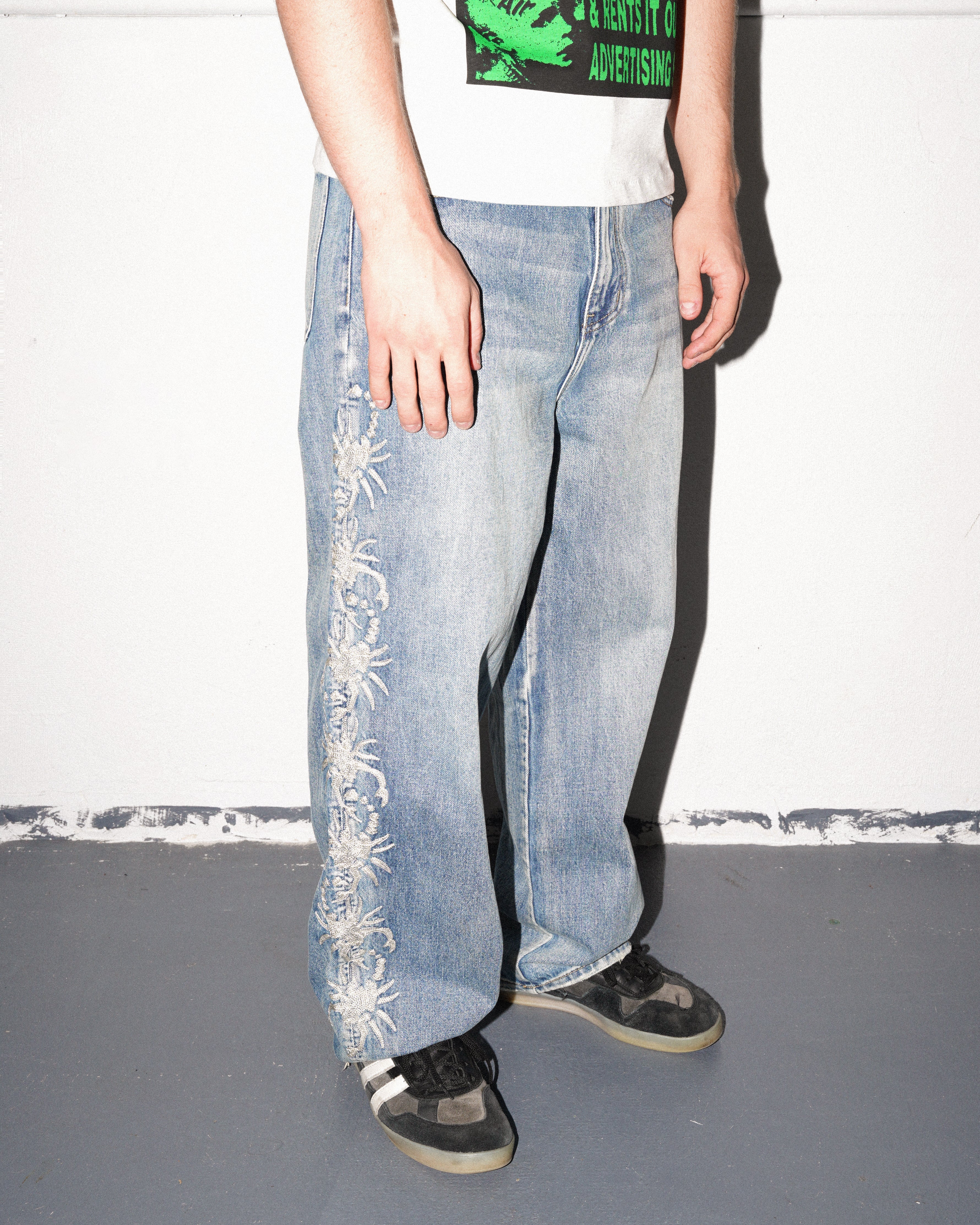 Stripe Scorp Jeans, Light Wash - Image 6