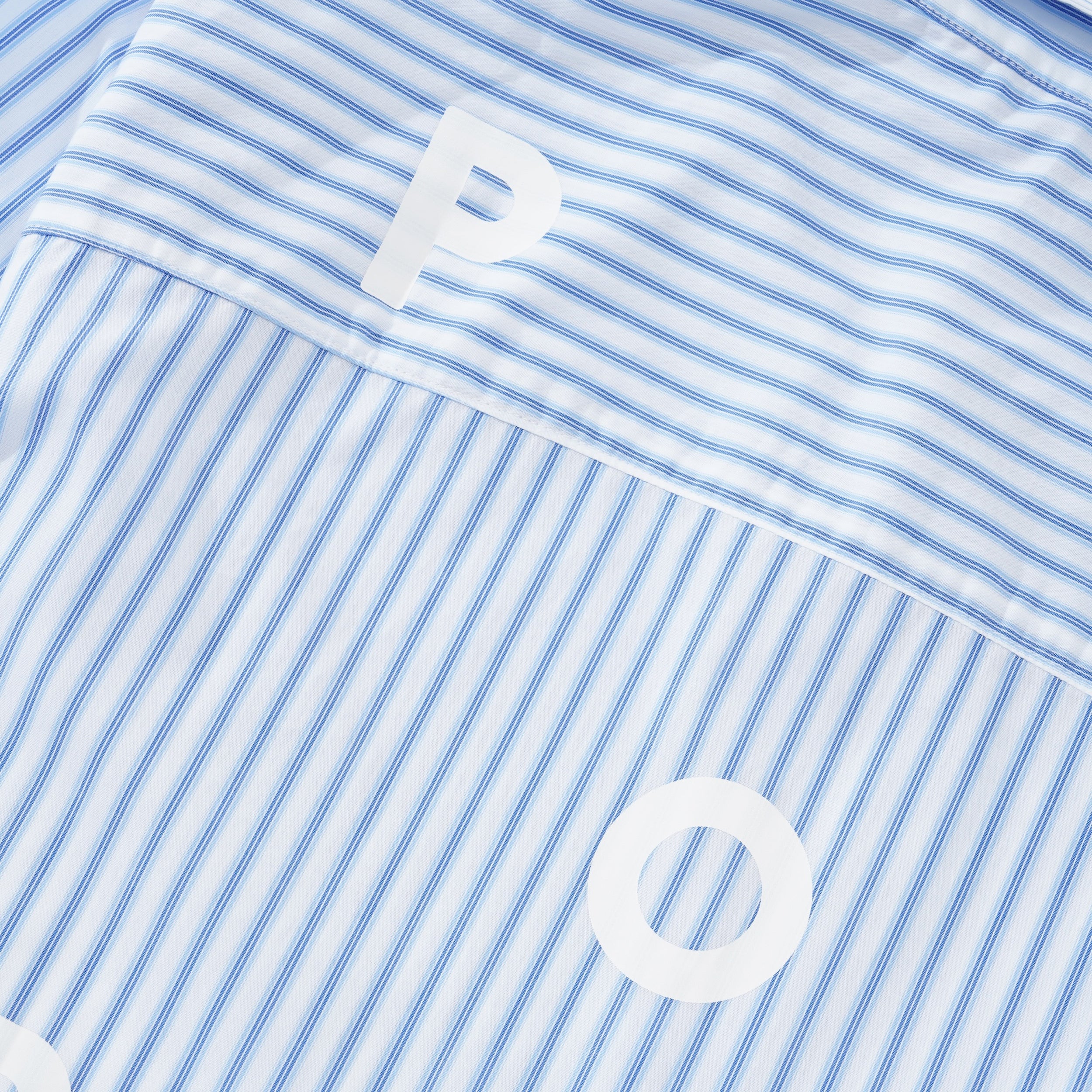 Striped Logo Shirt, White - Image 5