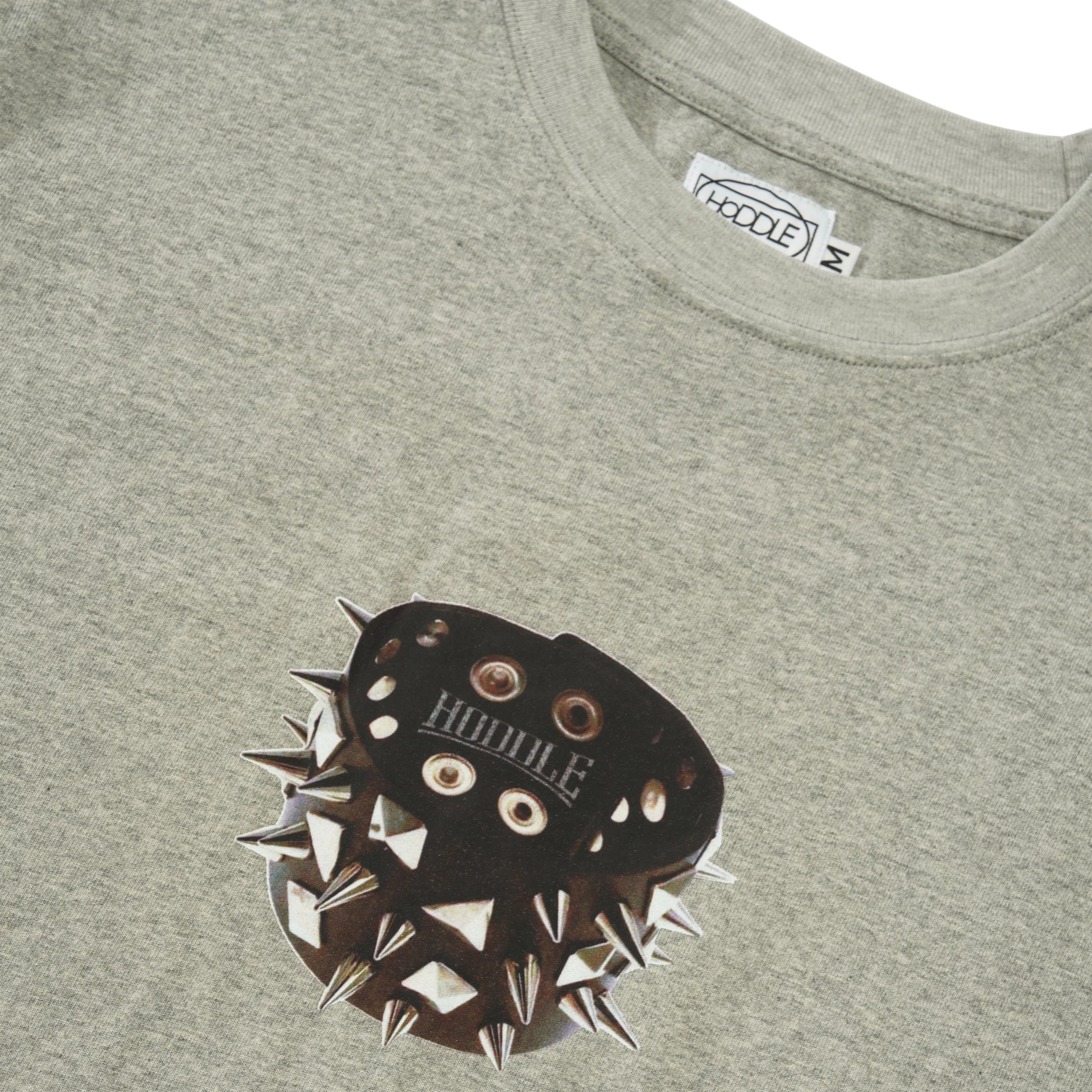 Stud Tee, Heather Grey - Image 2