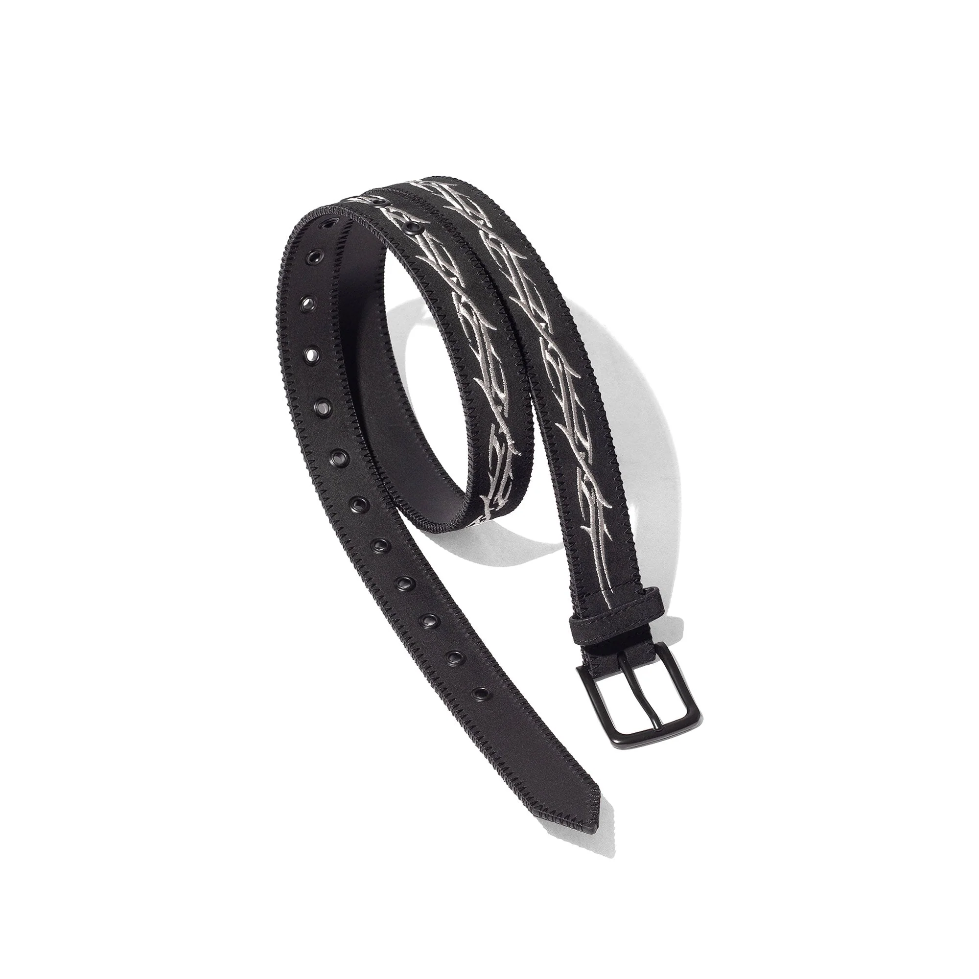 Suede Belt, Black - Image 2