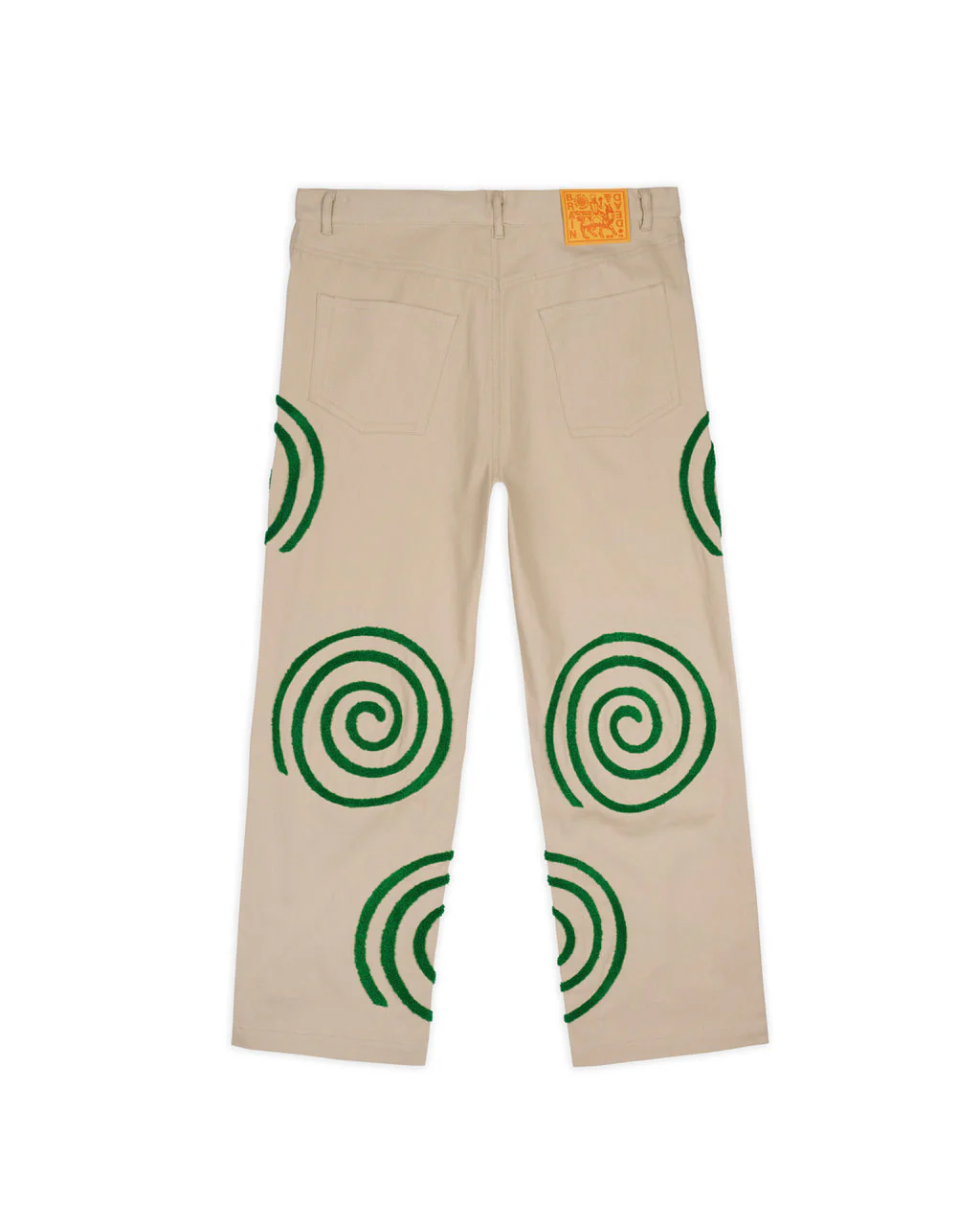Swirls Twill Pant, Khaki - Image 2