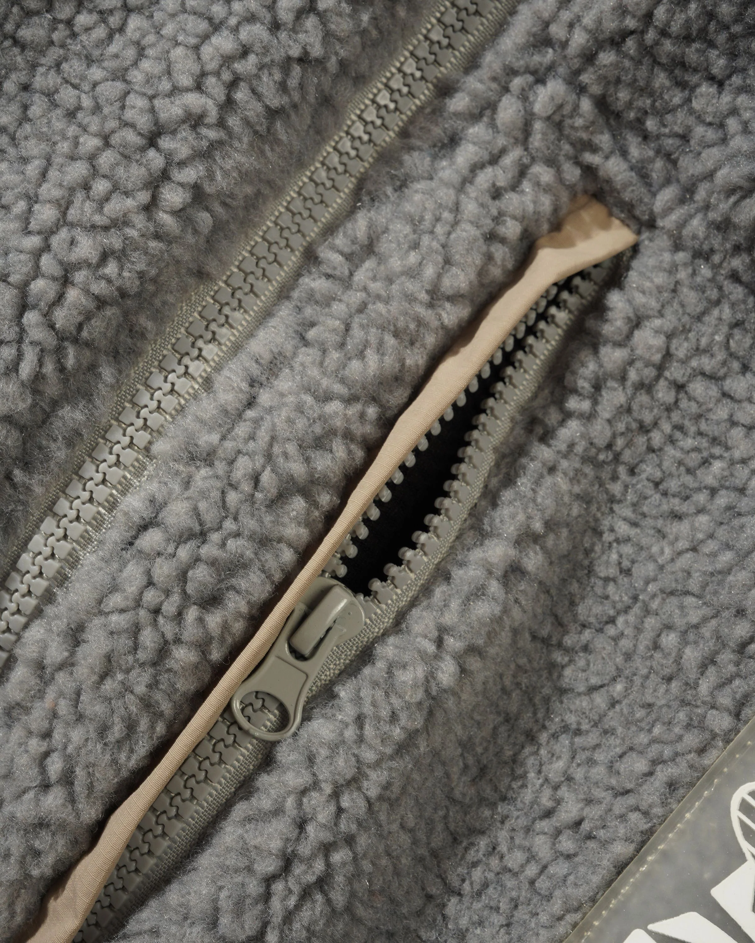 Terrain Highpile Jacket, Grey - Image 3