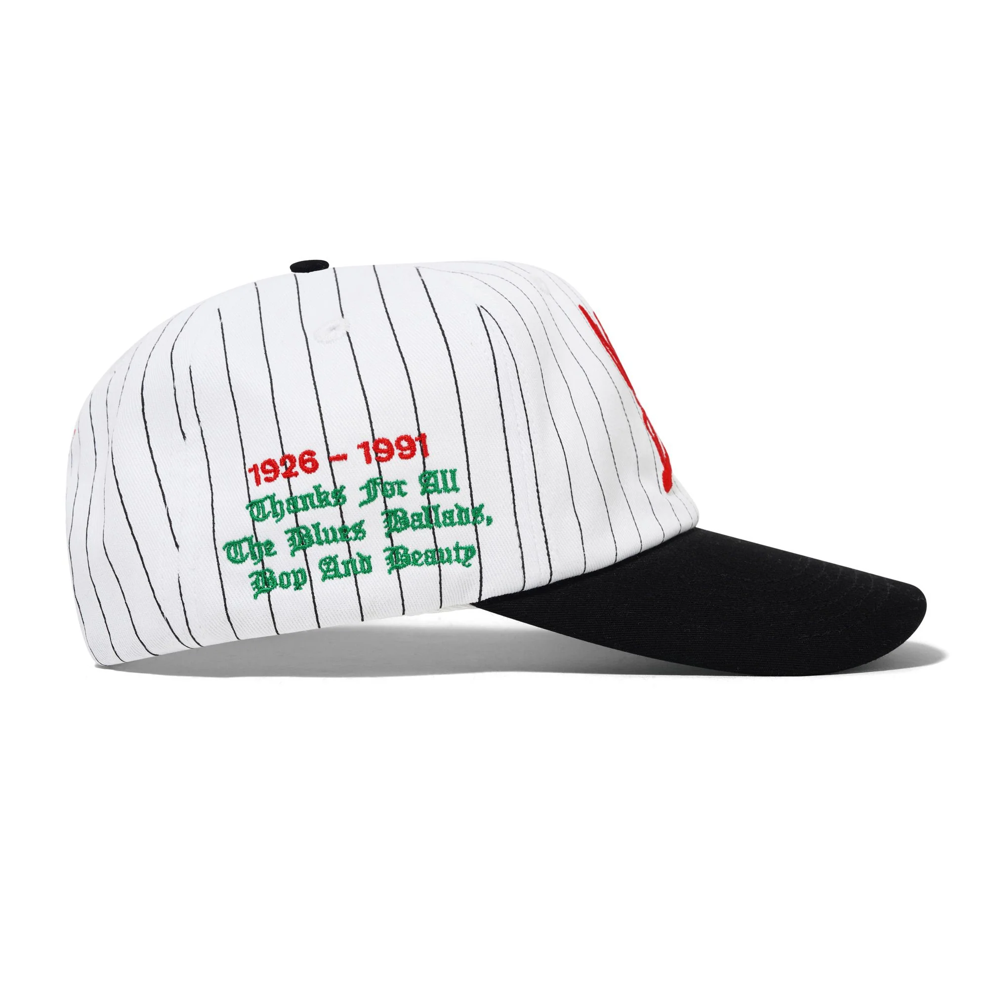 Thanks 6 Panel Cap, White / Black - Image 3