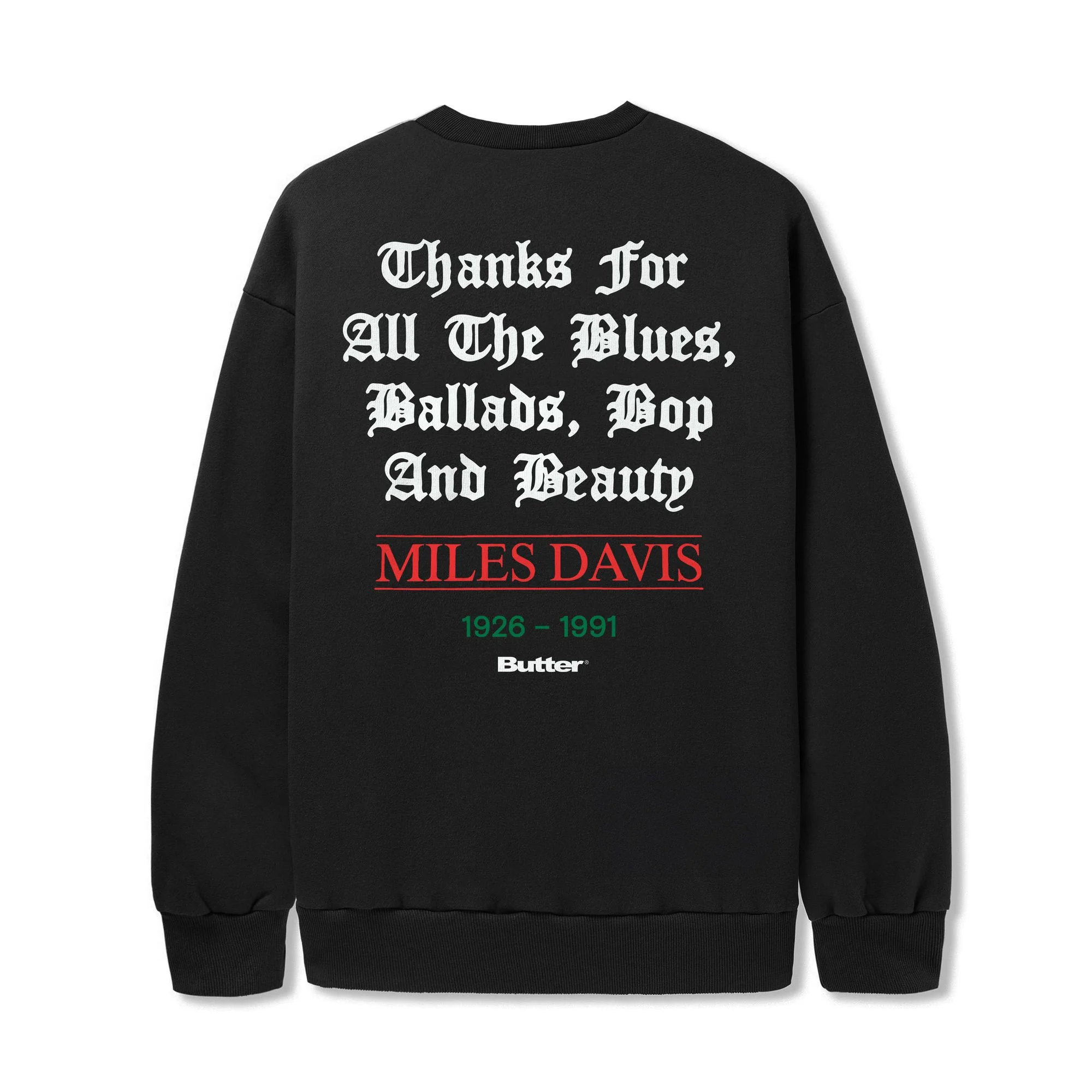 Thanks Crewneck, Black - Image 2