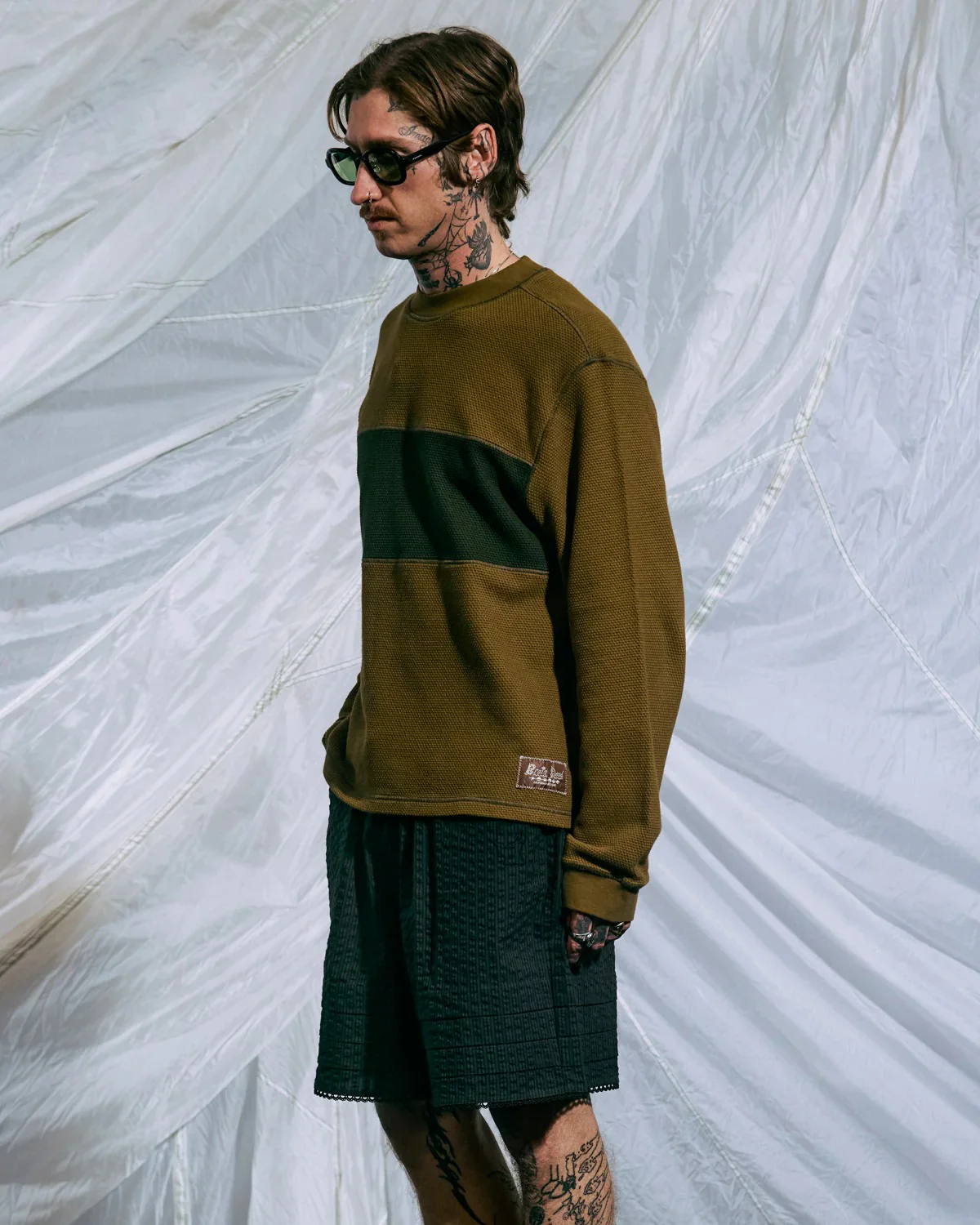 Thermal Long Sleeve Tee, Olive - Image 5