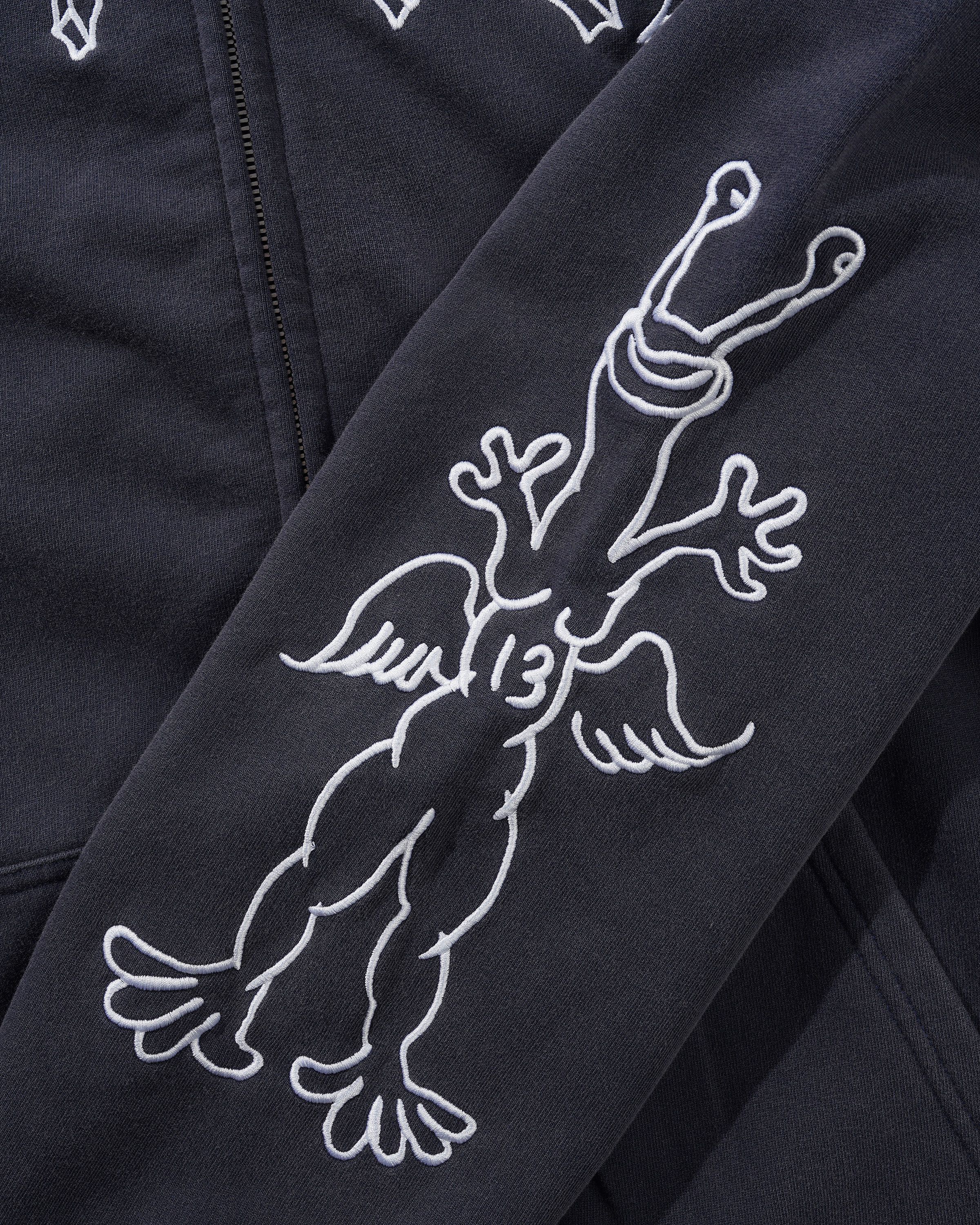 Thirteen Zip-Thru Hood, Washed Navy - Image 3