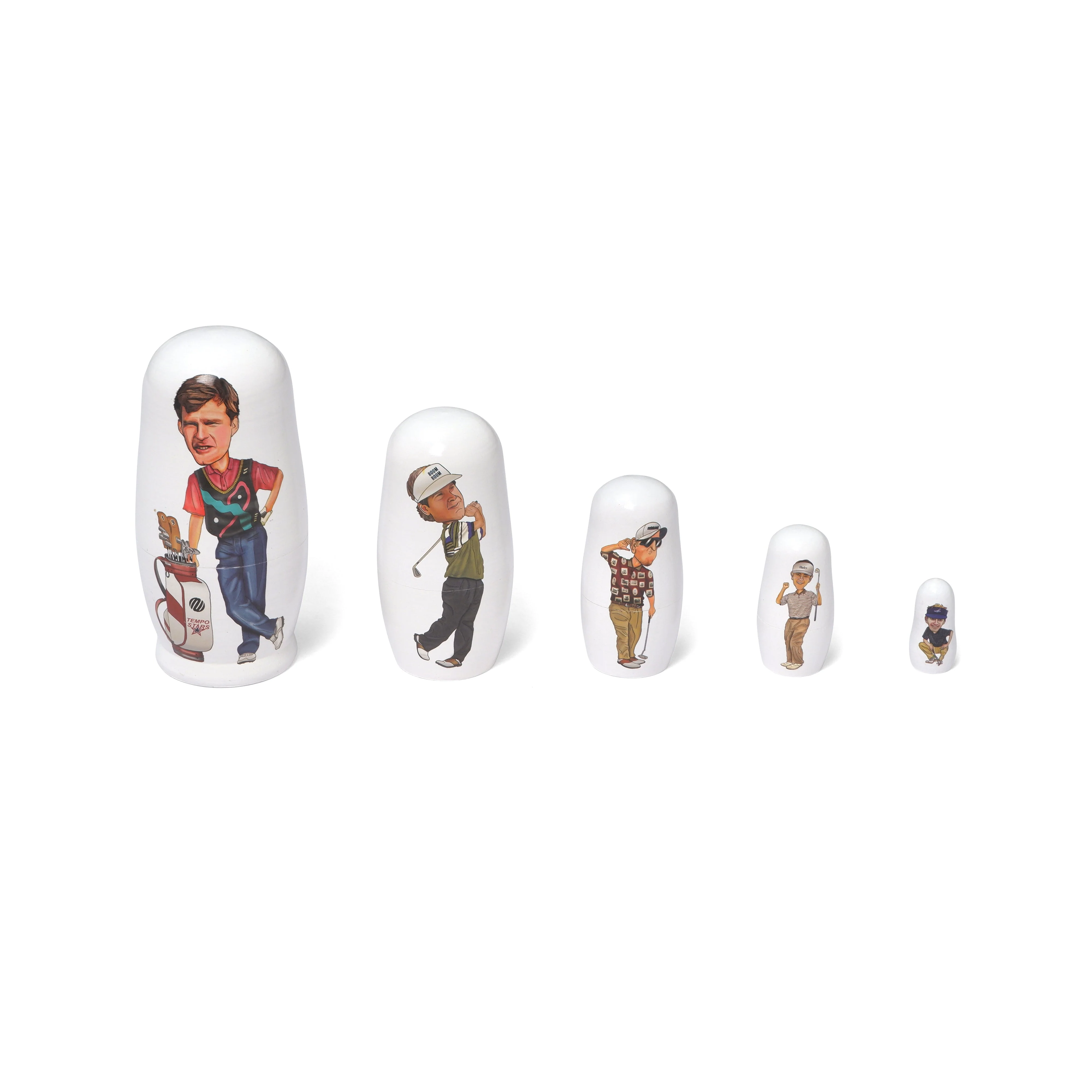 Tour Pro Nesting Dolls, White - Image 2