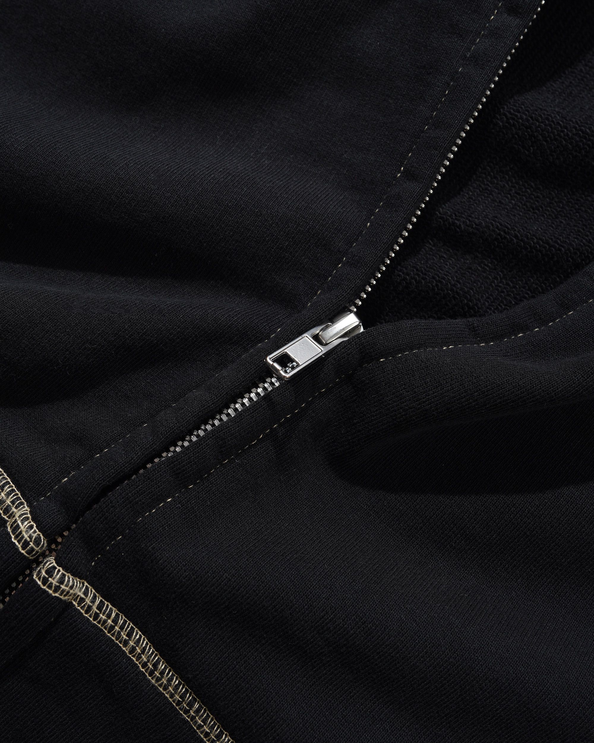 Trail Stitch Zip-Thru Hood, Washed Black - Image 4