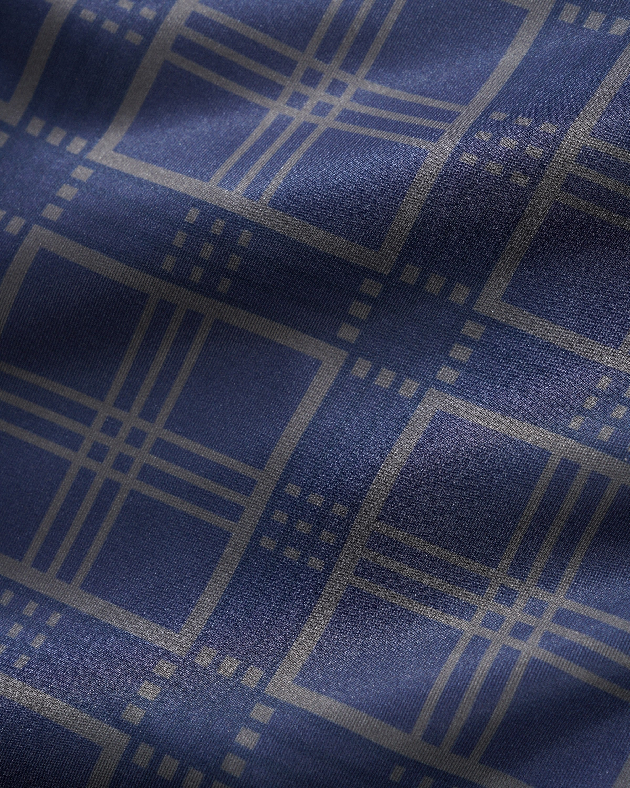 Tricot Jacket, Navy Plaid - Image 5