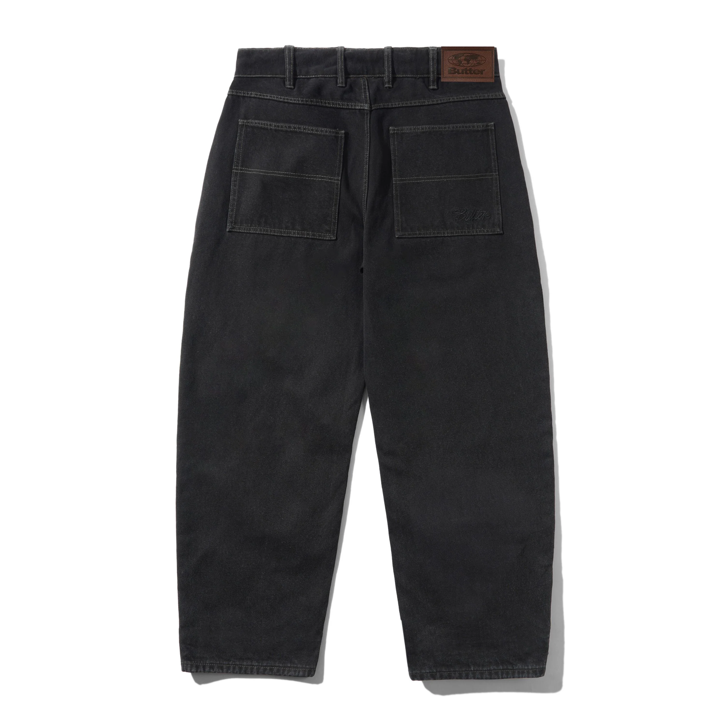 Trim Denim Jeans, Rinsed Black - Image 2