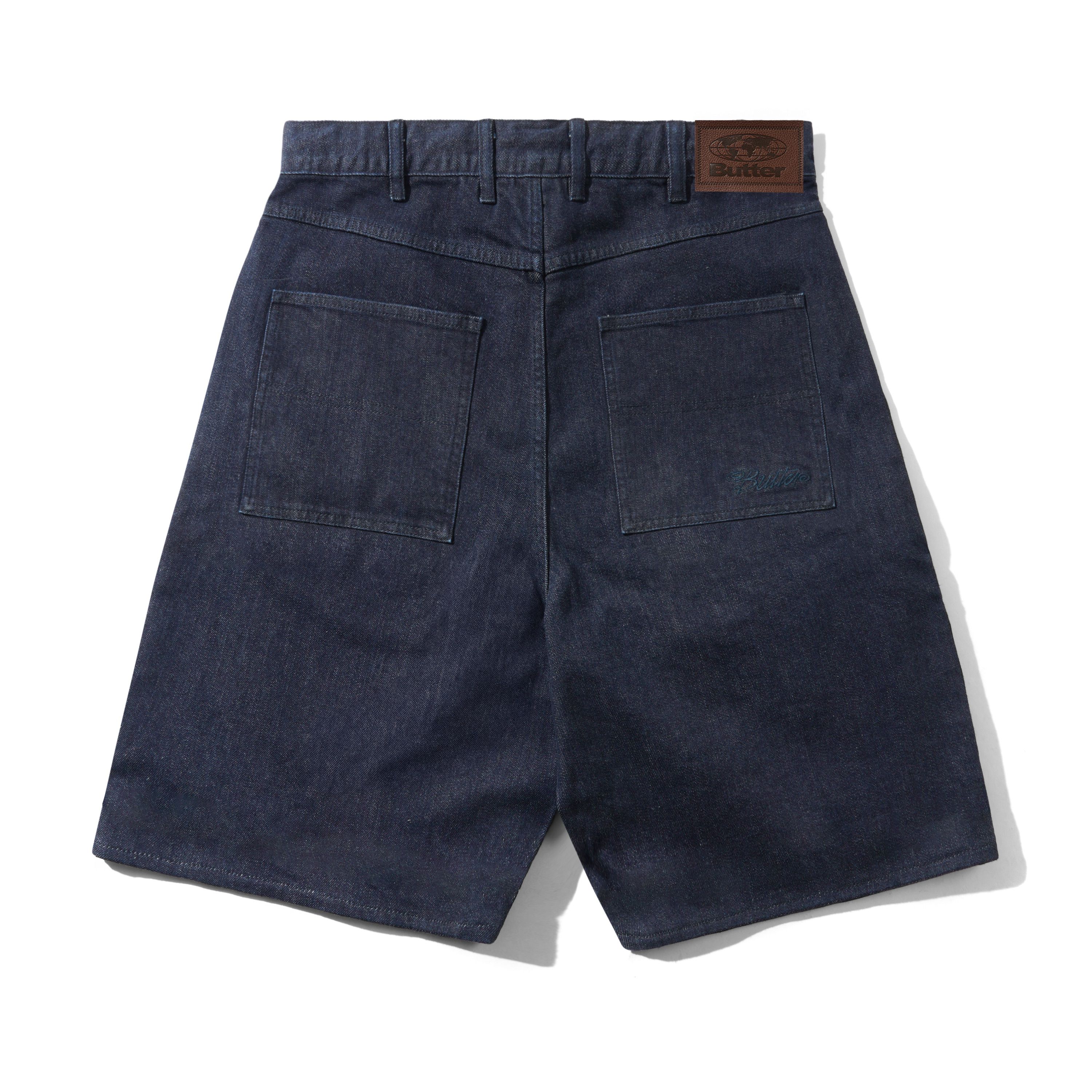 Trim Denim Shorts, Rinsed Indigo - Image 2