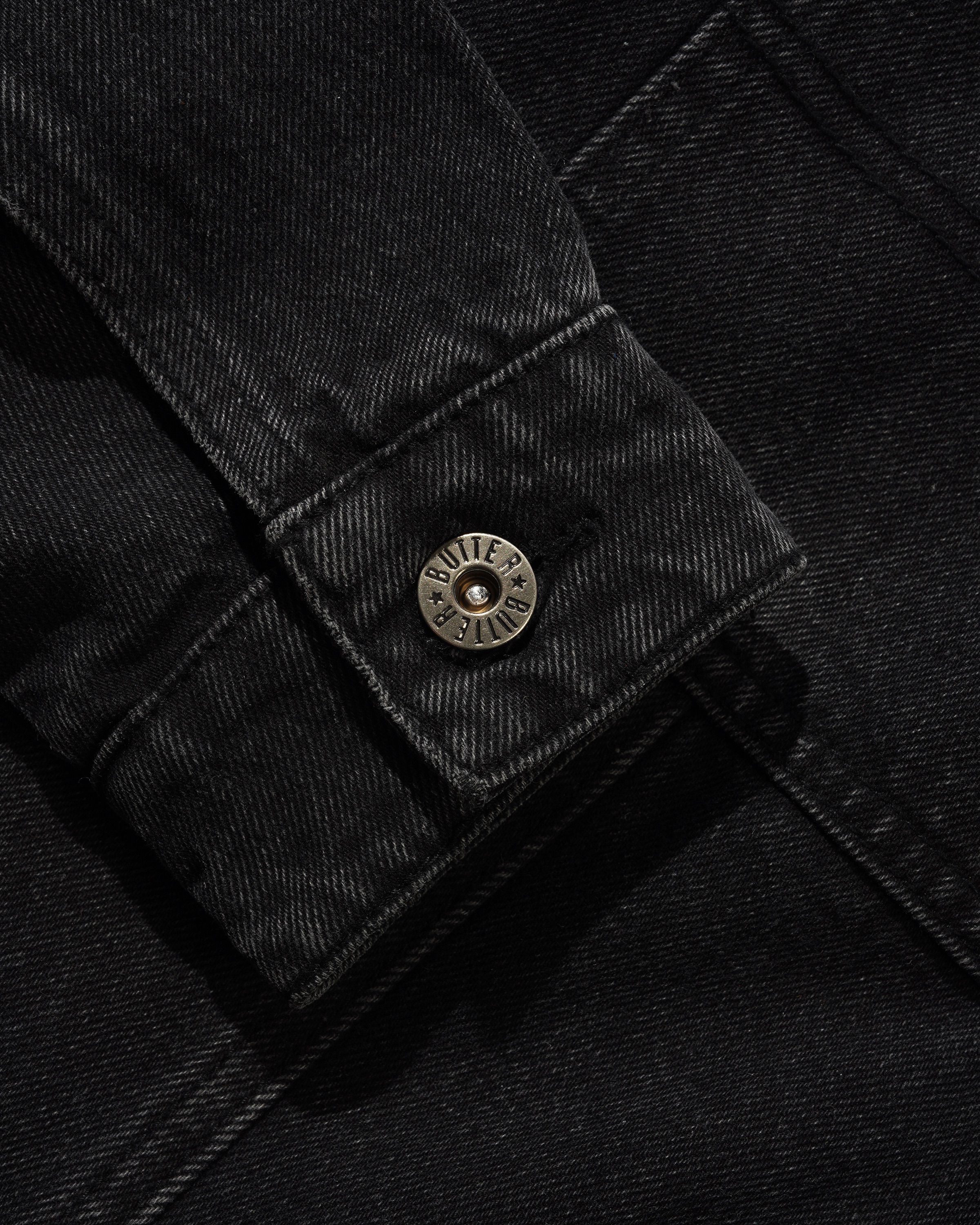 Trucker Denim Jacket, Washed Black - Image 3