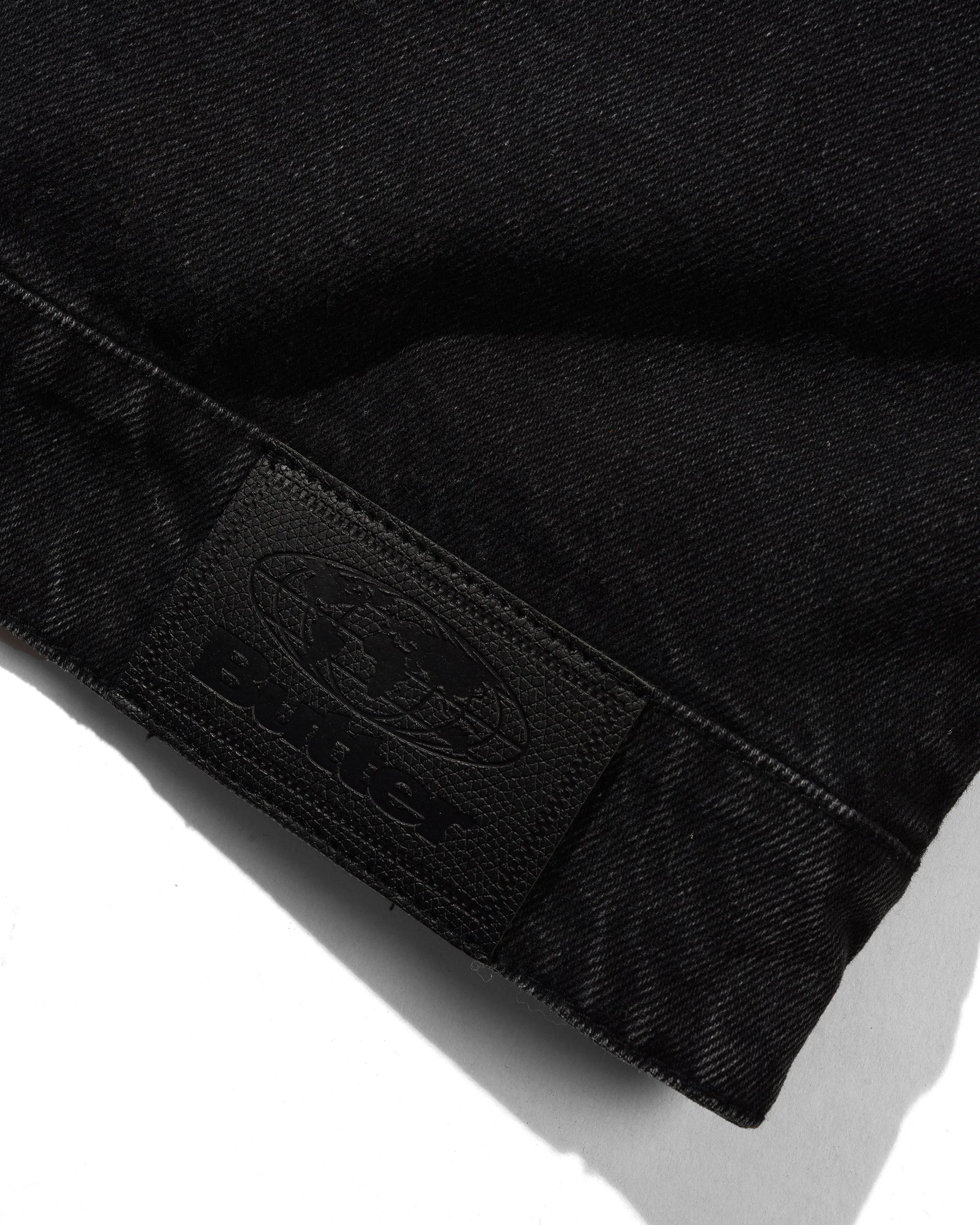Trucker Denim Jacket, Washed Black - Image 4