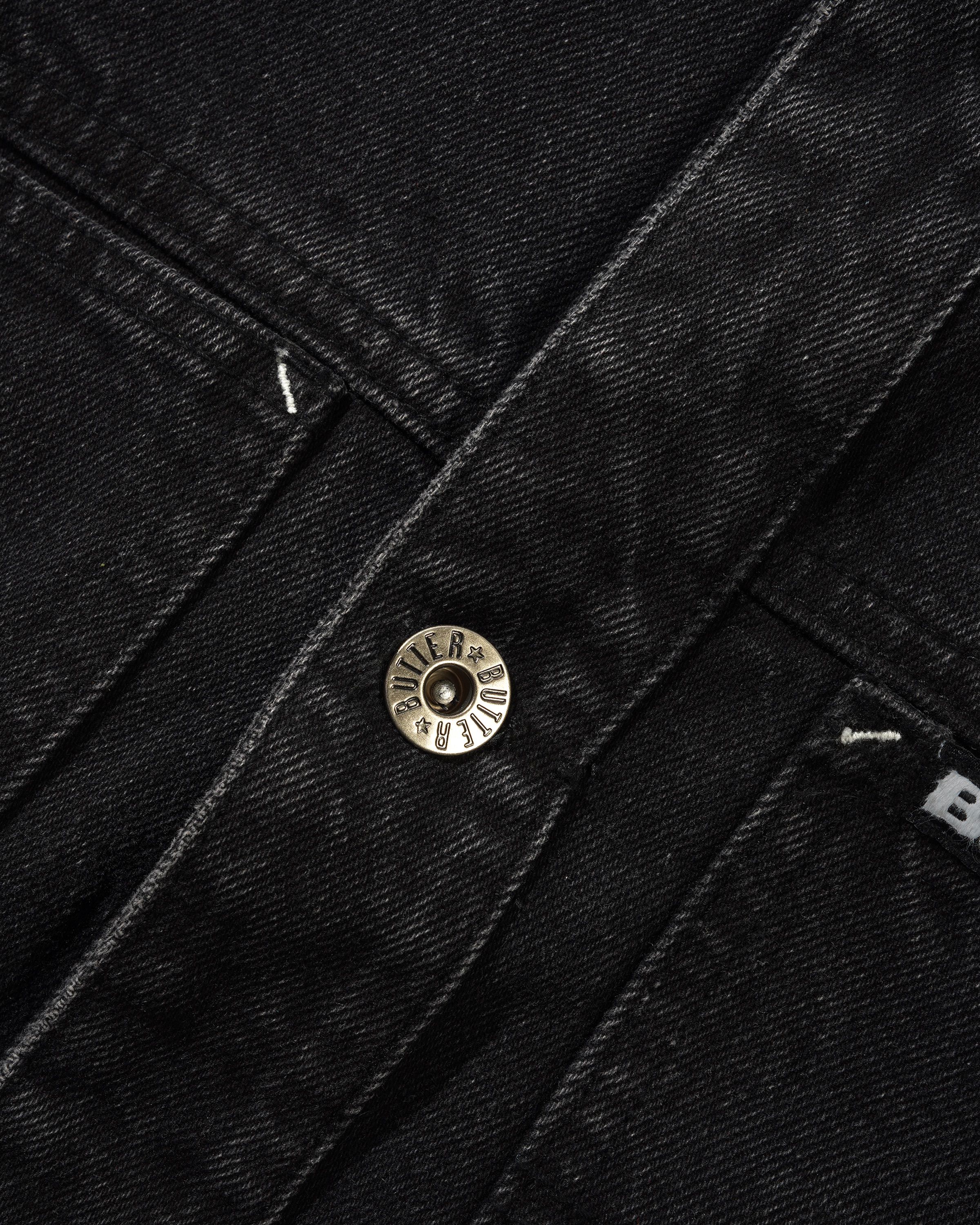 Trucker Denim Jacket, Washed Black - Image 5