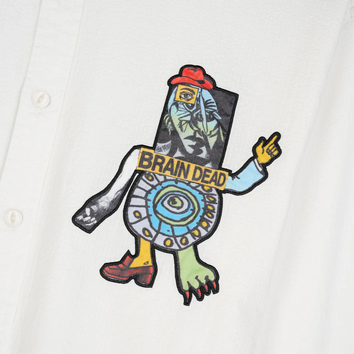 Truth Now Seersucker Shirt, White - Image 3