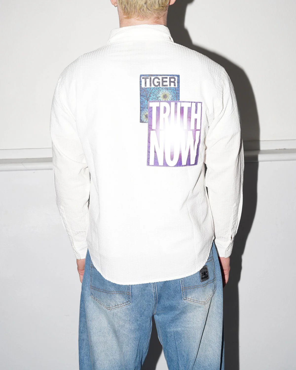 Truth Now Seersucker Shirt, White - Image 6