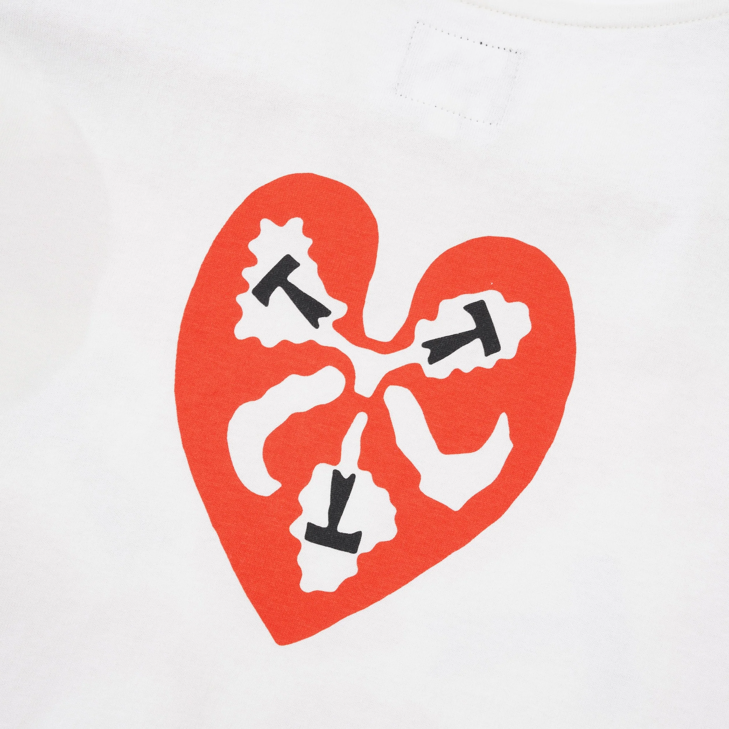 TTT Heart Tee, White - Image 4