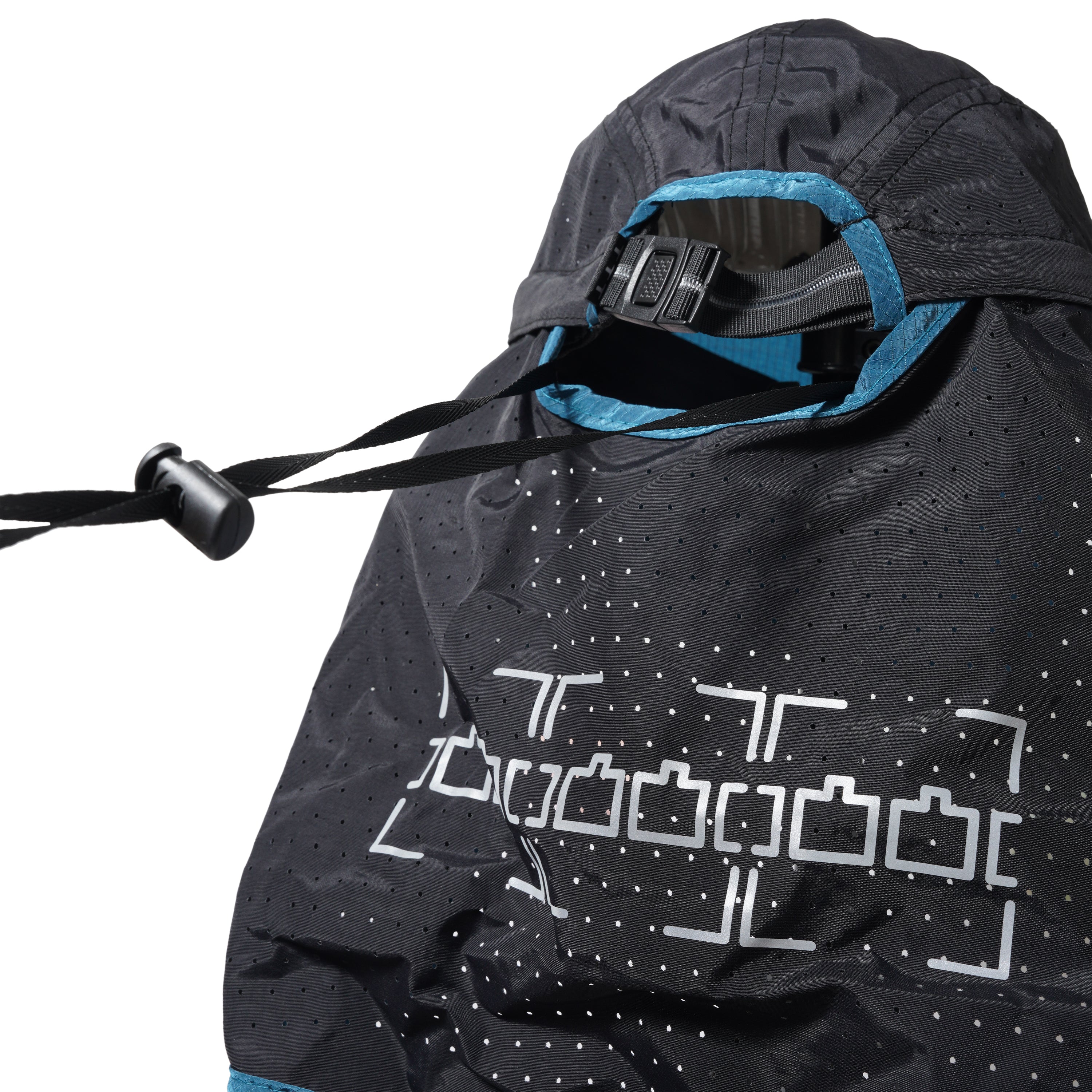 TTT Neck Cape Trail Cap, Blue / Black - Image 3