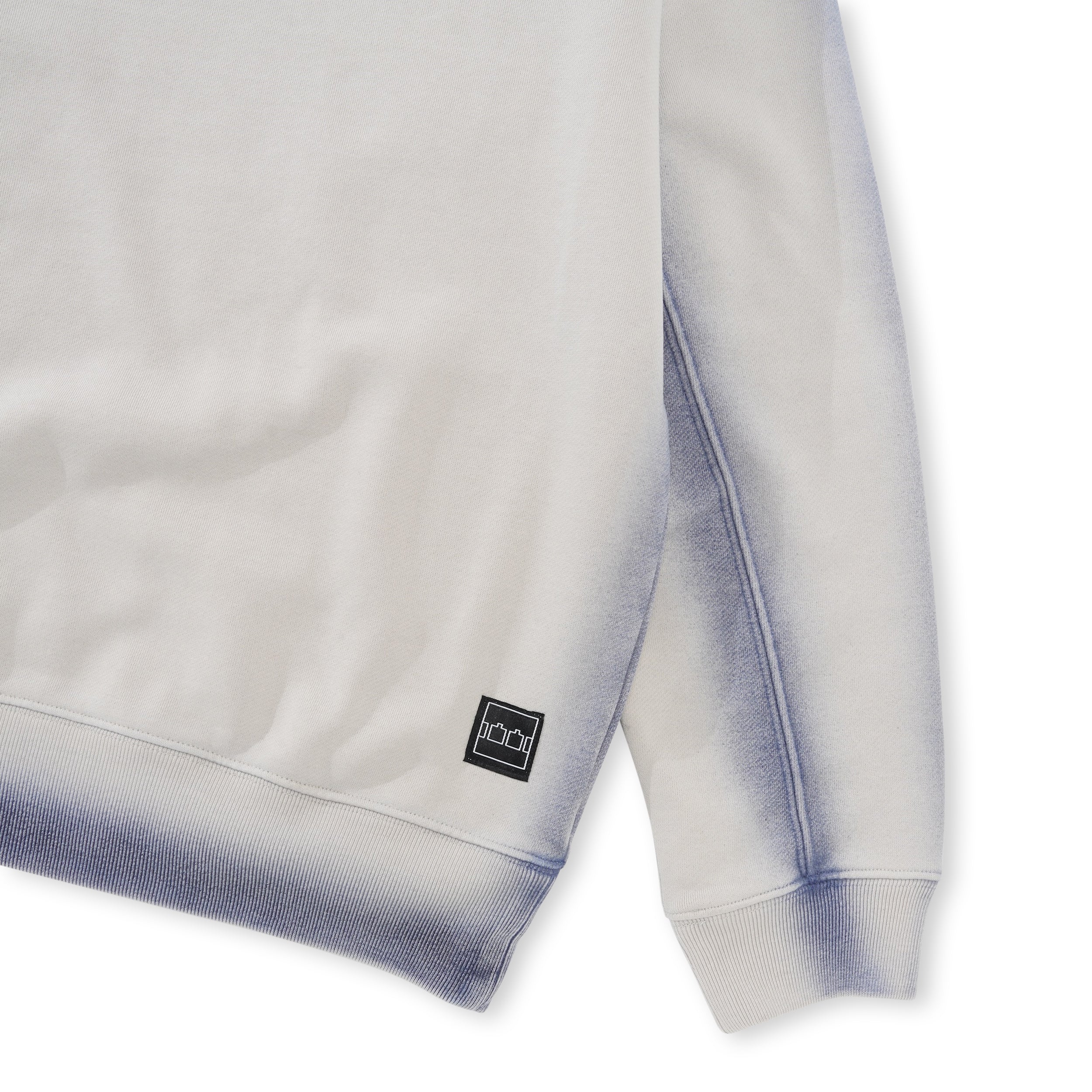 TTT Overdyed Crewneck Sweatshirt, Grey / Blue - Image 2