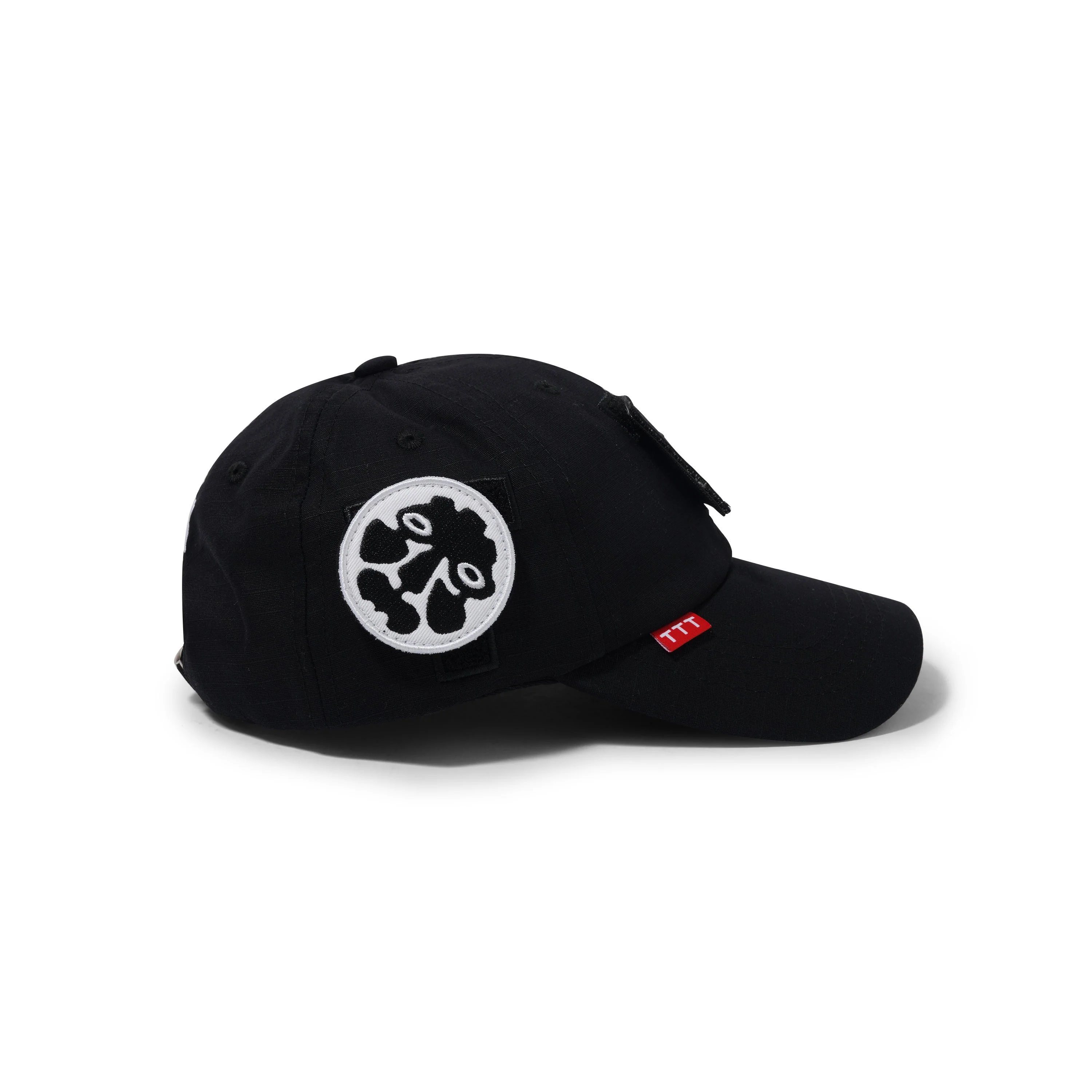 TTT Velcro Patch 6-Panel Cap, Black - Image 3