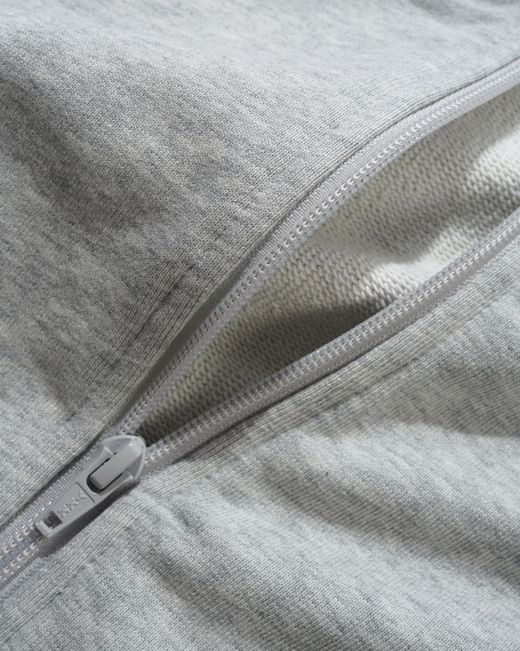Tunnel Fleece Track Jacket, Ash / Navy - Image 5