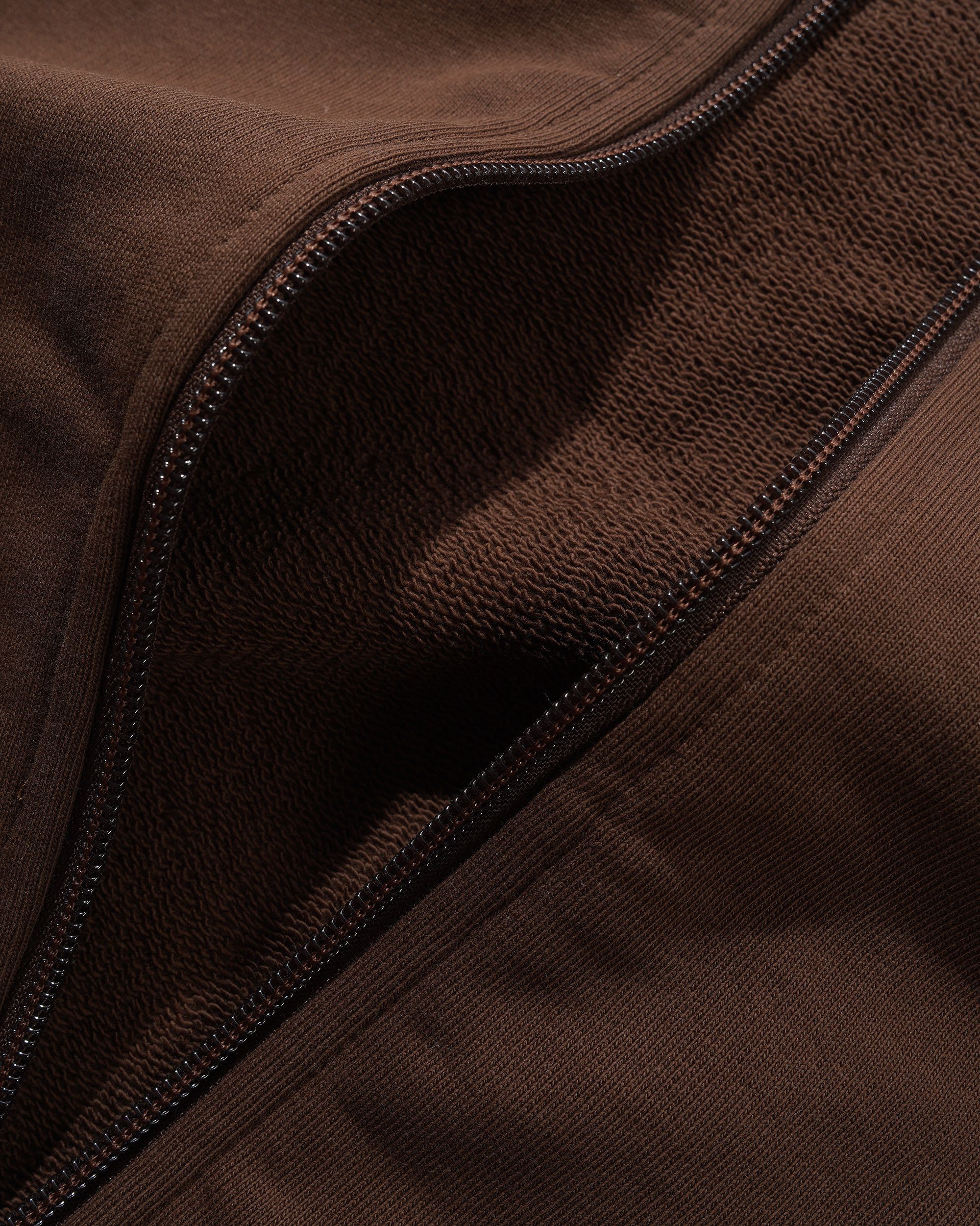 Tunnel Fleece Track Jacket, Chocolate / Beige - Image 6