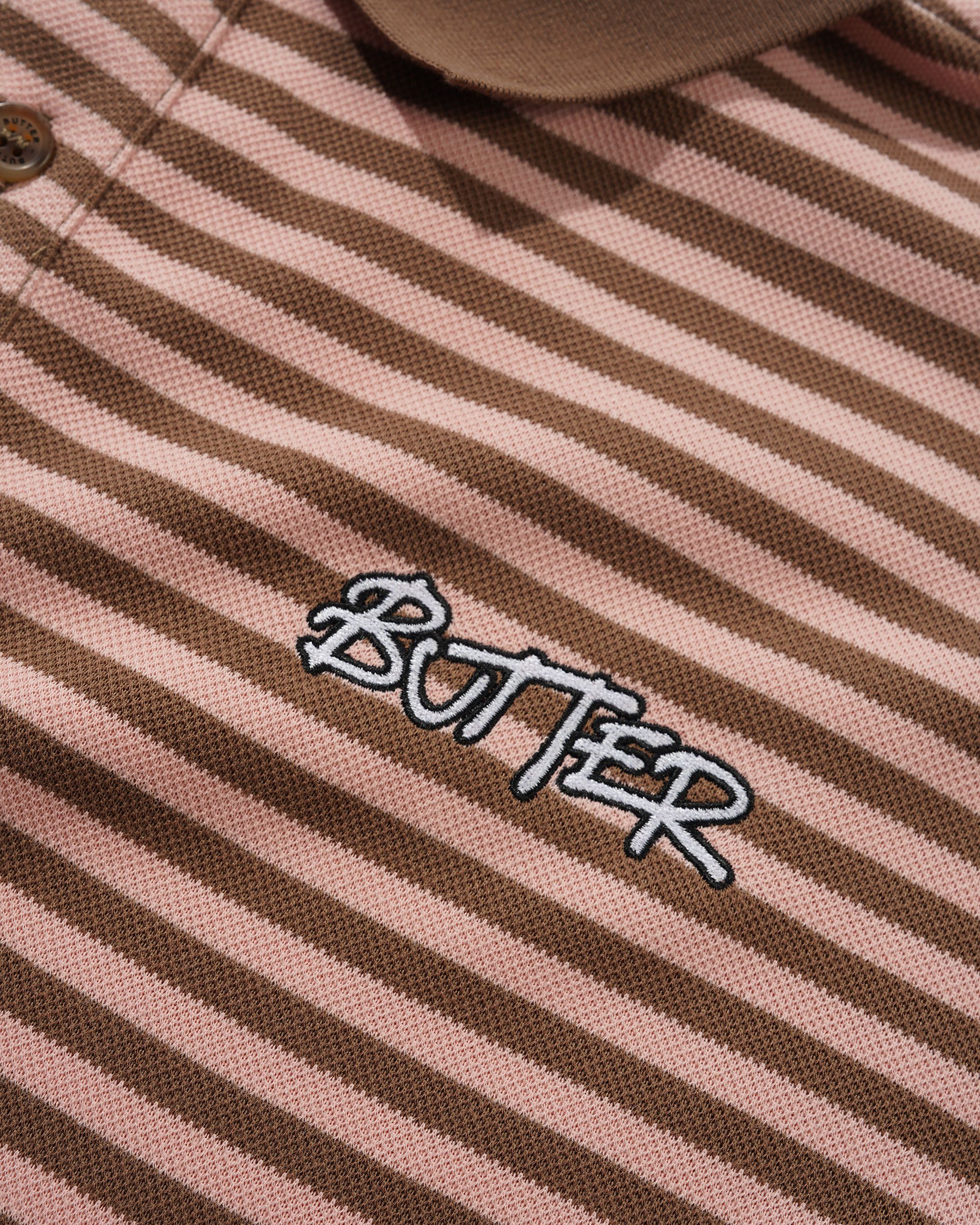 Tunnel S/S Polo Shirt, Brown / Salmon - Image 2