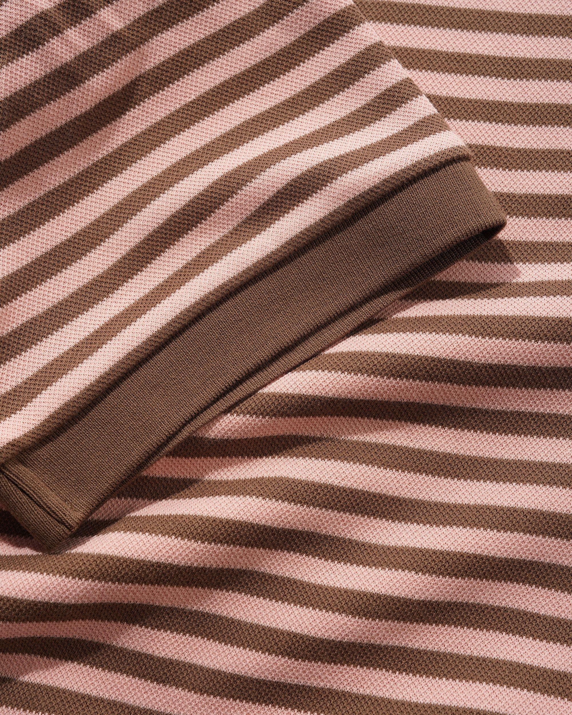 Tunnel S/S Polo Shirt, Brown / Salmon - Image 3