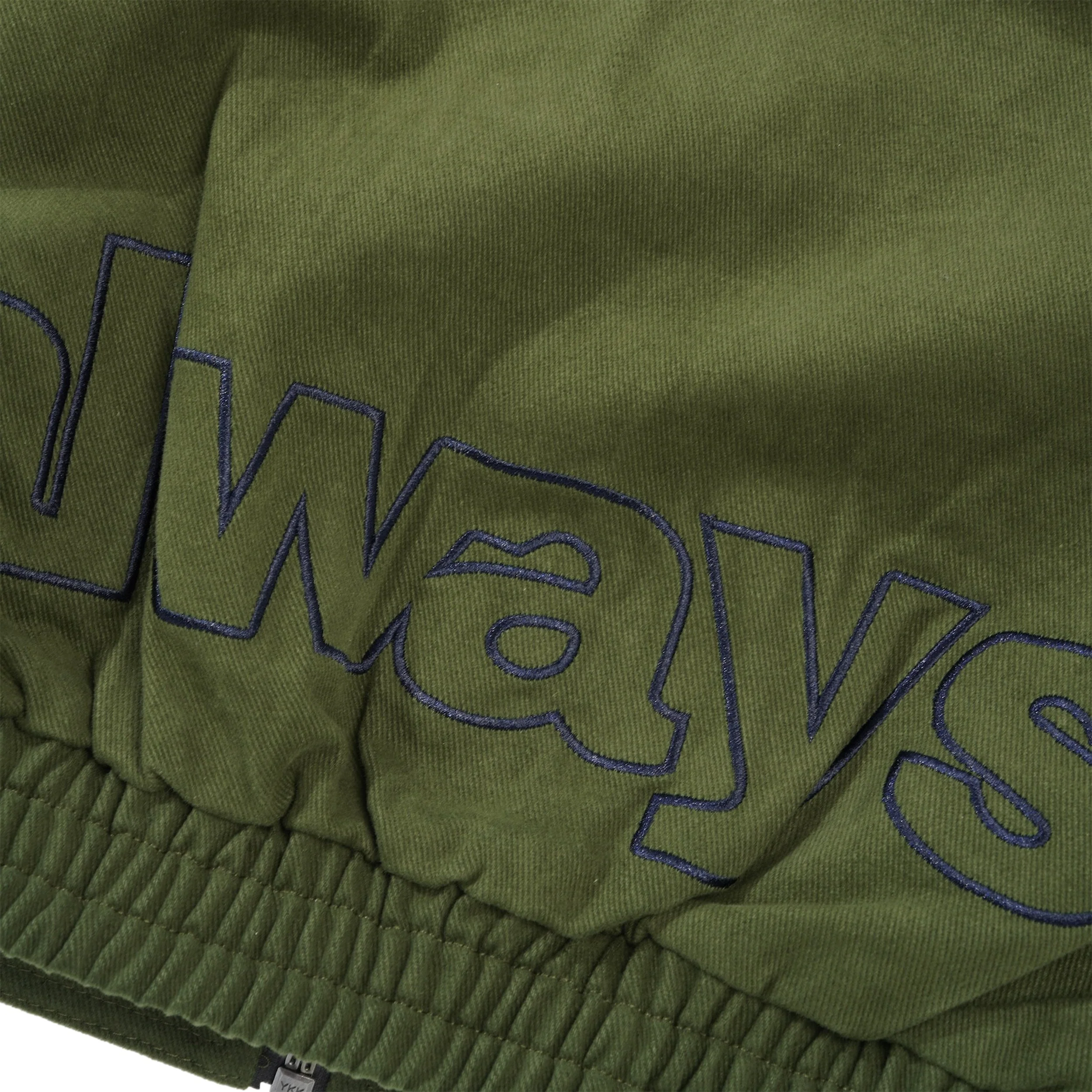 Two Tone Canvas Bomber Jacket, Green - Image 4