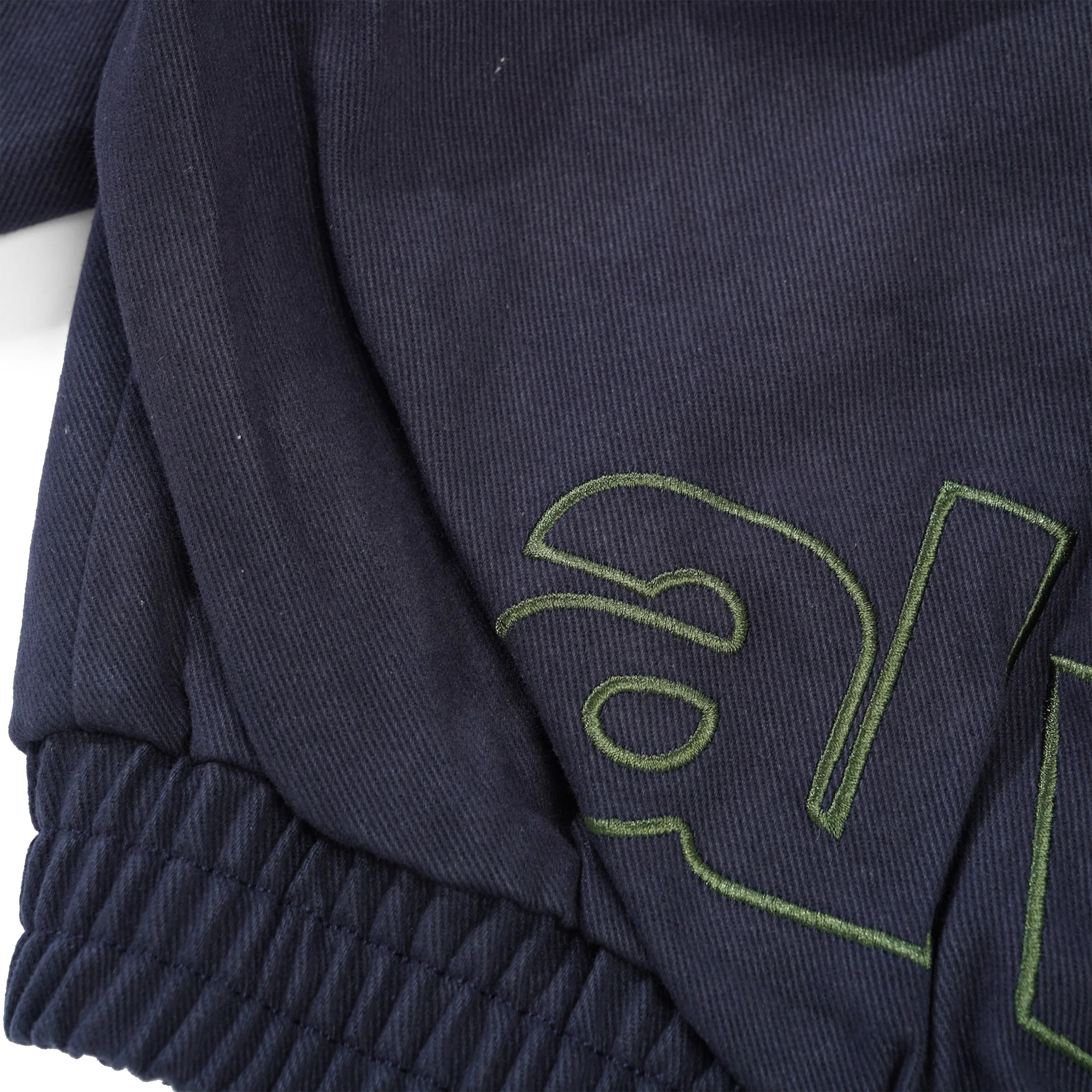 Two Tone Canvas Bomber Jacket, Navy - Image 4