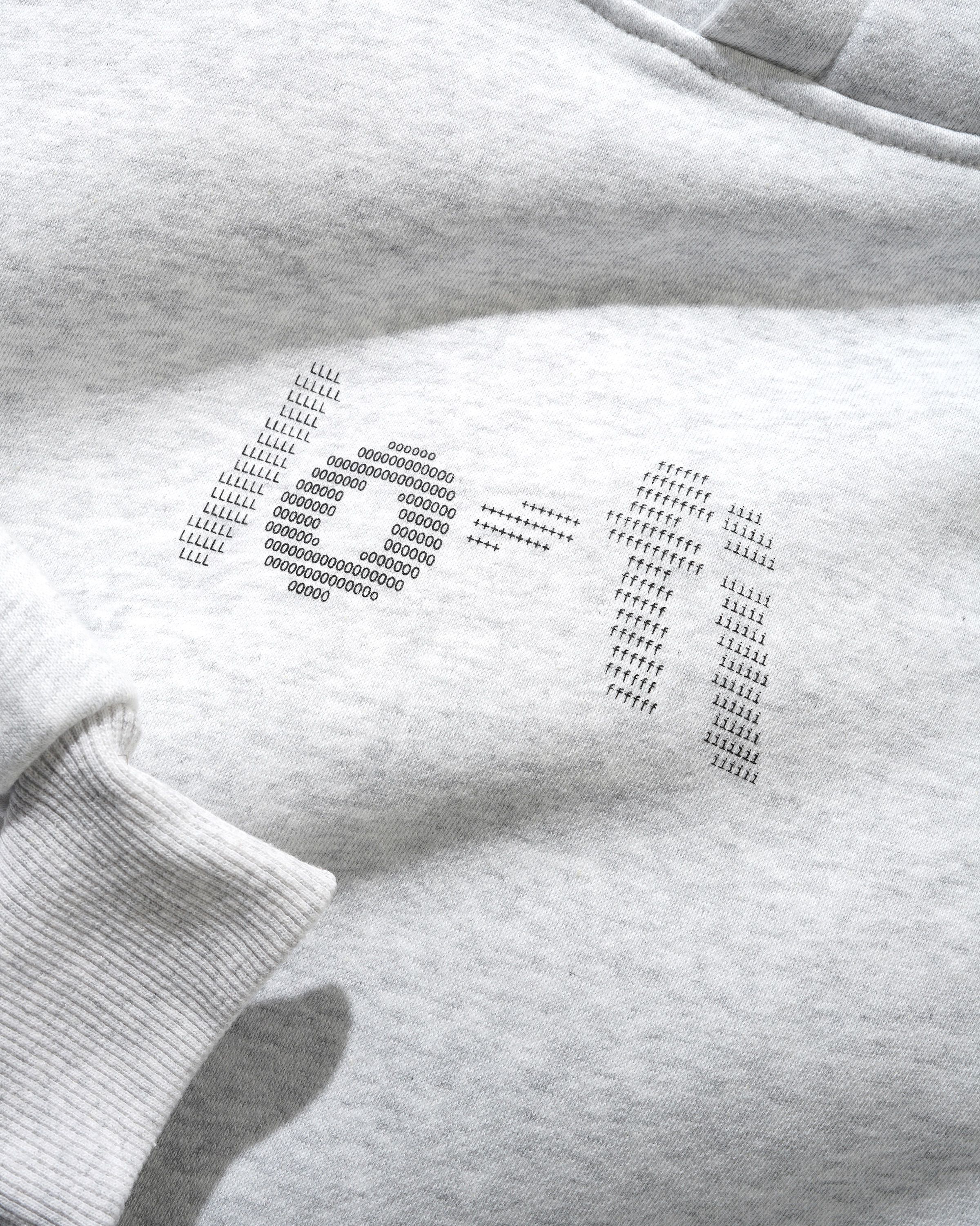 Type Logo Pullover Hood, Ash - Image 2