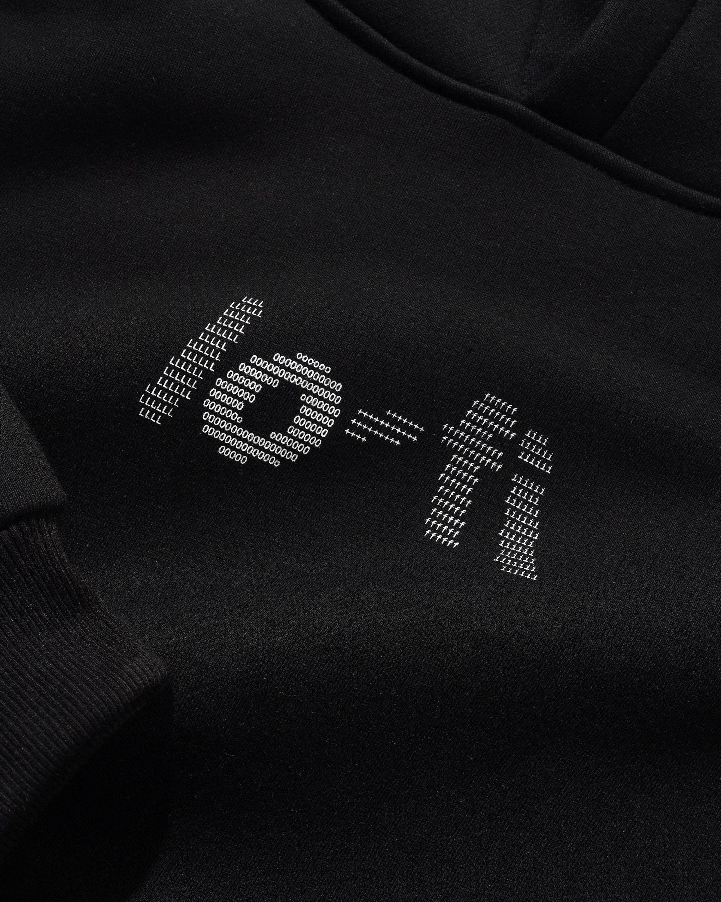 Type Logo Pullover Hood, Black - Image 2