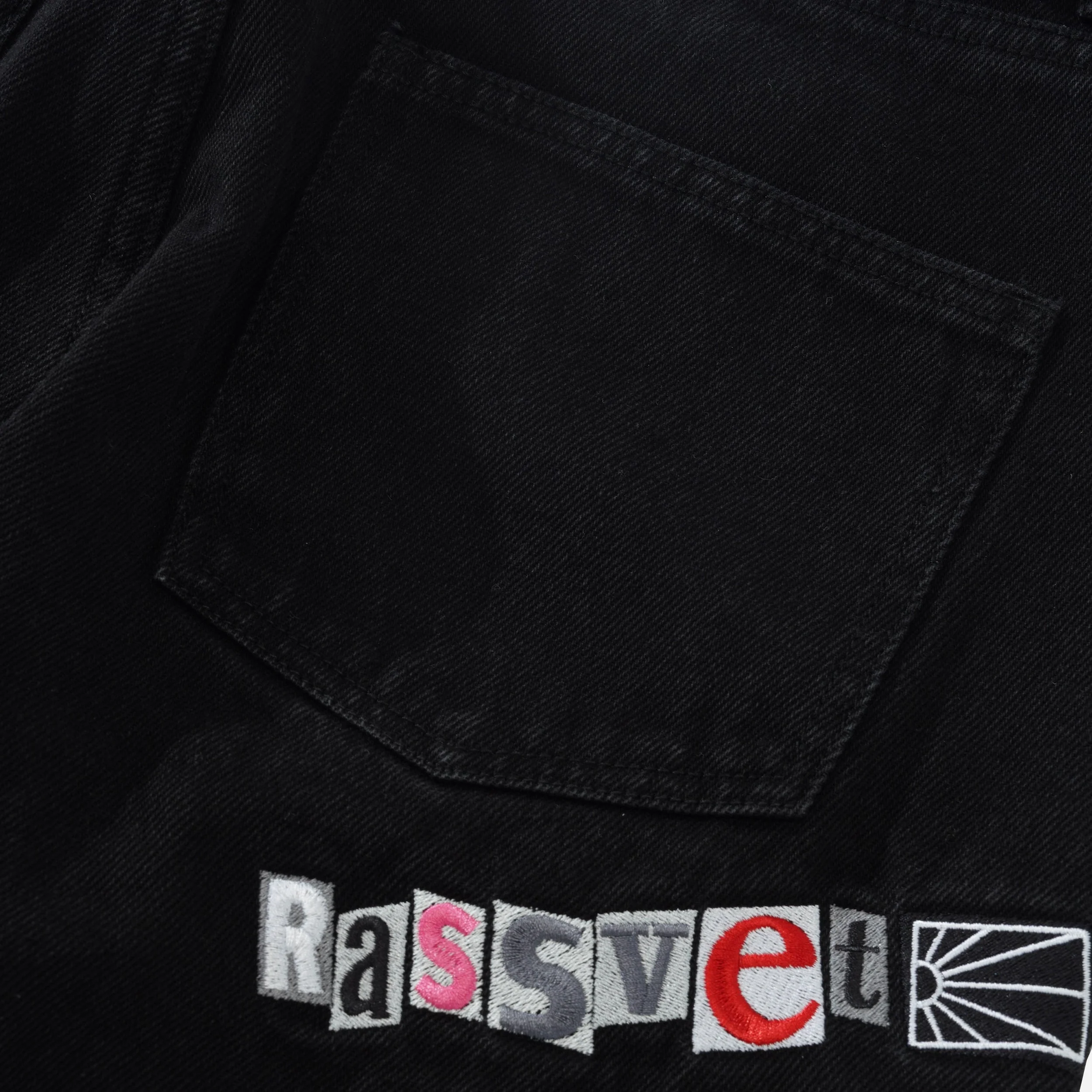 Typo Classic Denim Trousers, Black - Image 2