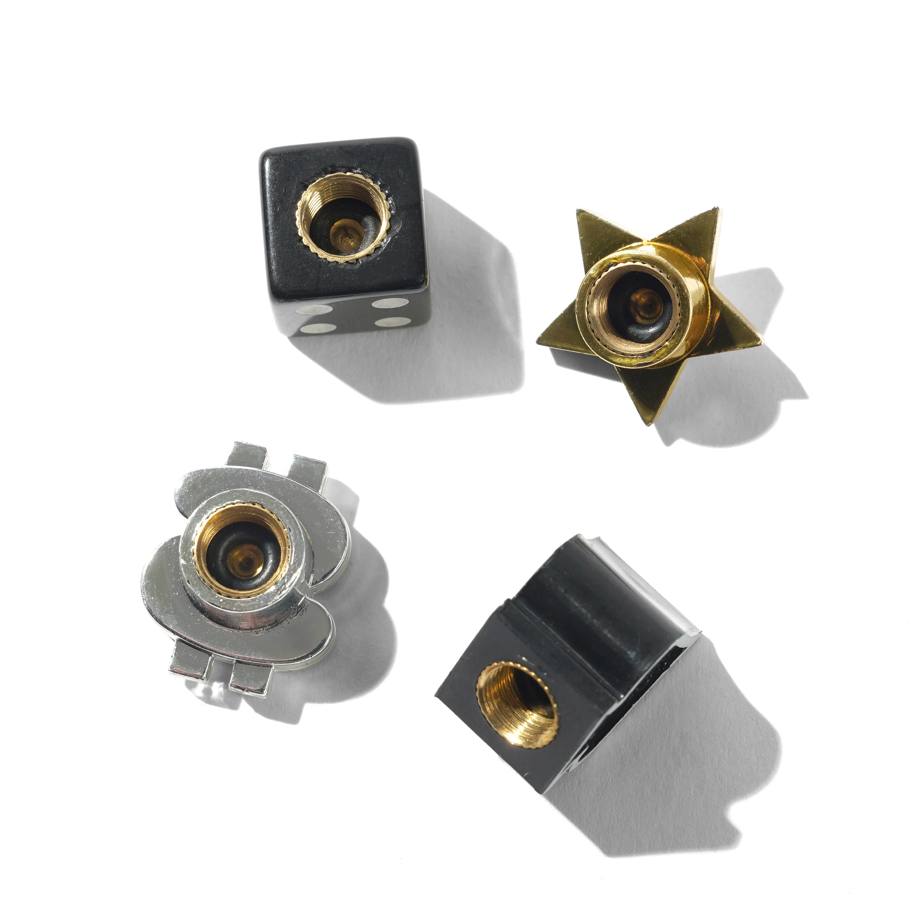 Tyre Valve Cap Set, Black - Image 2