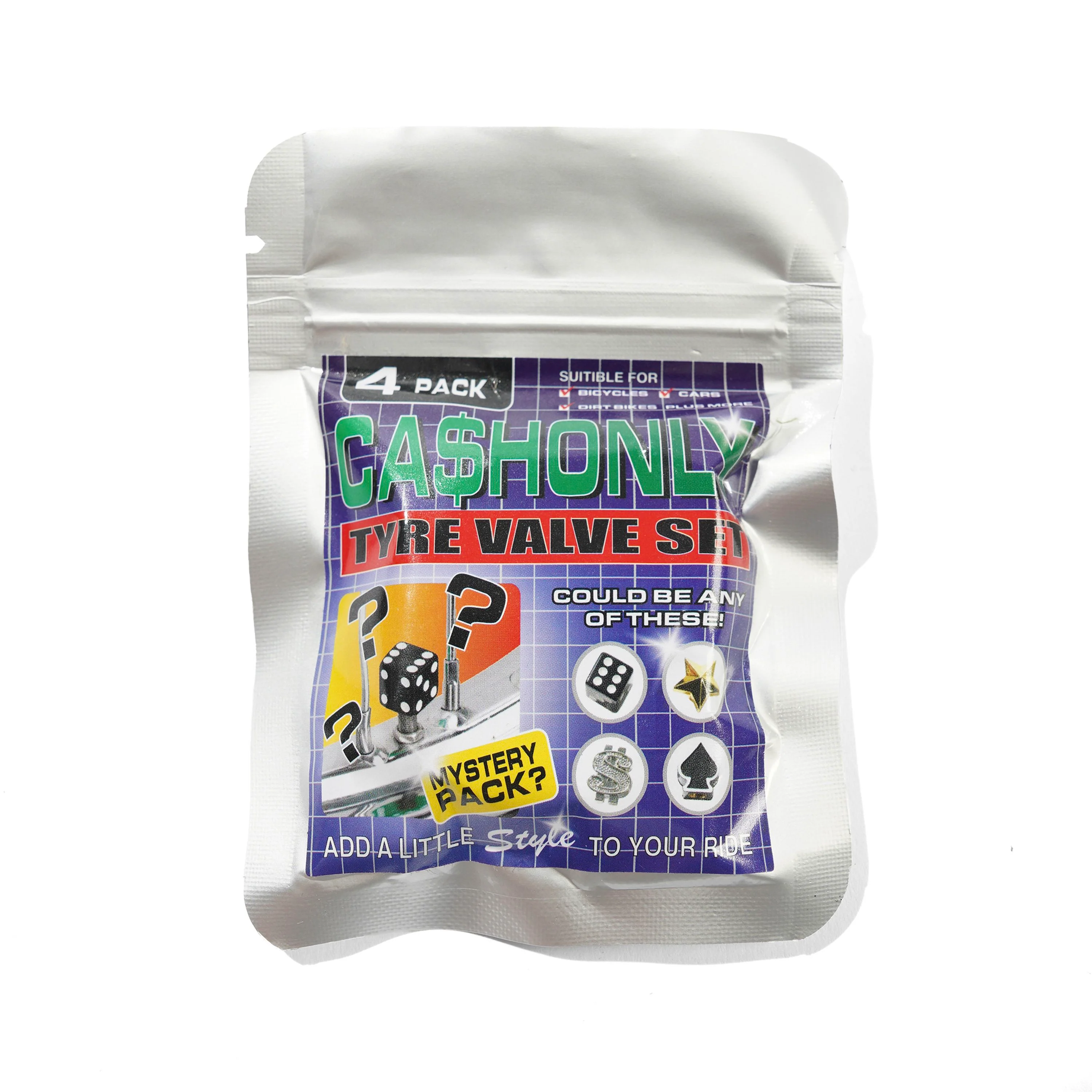 Tyre Valve Cap Set, Black - Image 3