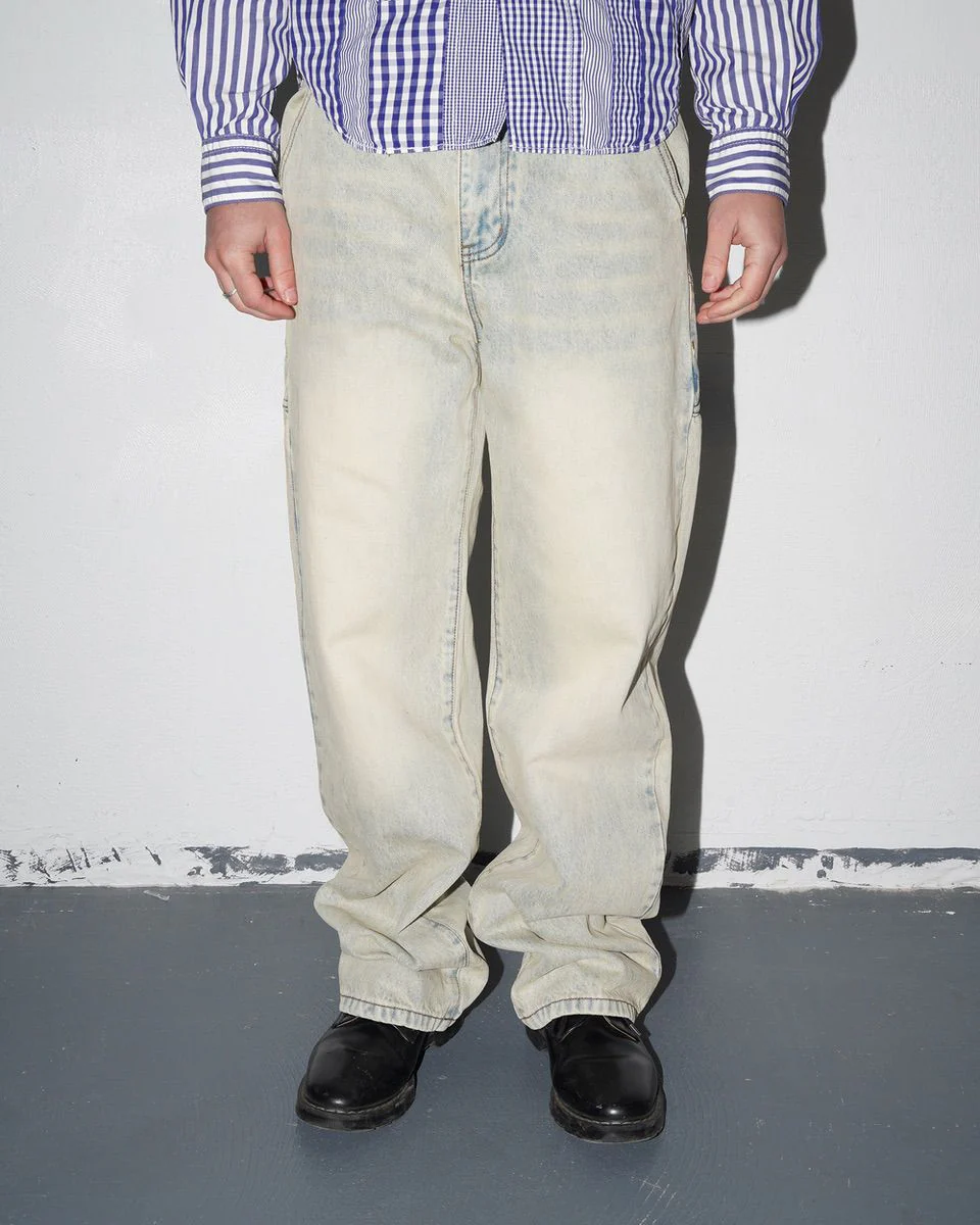 Utility Denim Jean V3, Blue Washed - Image 3