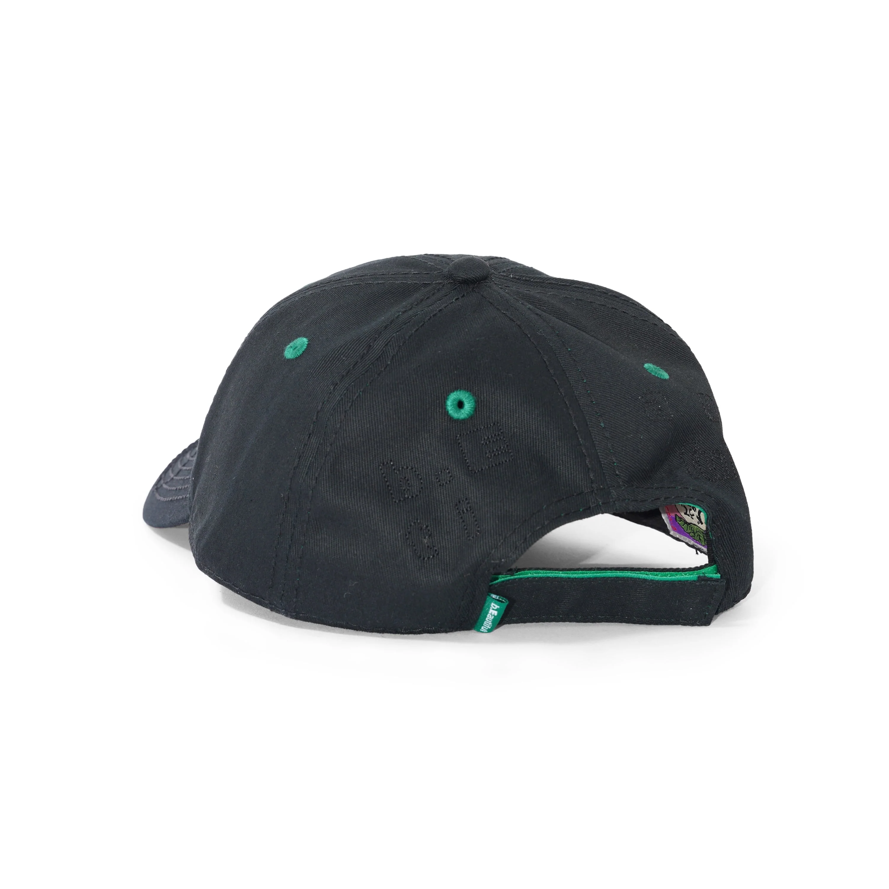 Vapor 6 Panel Hat, Double Black - Image 2
