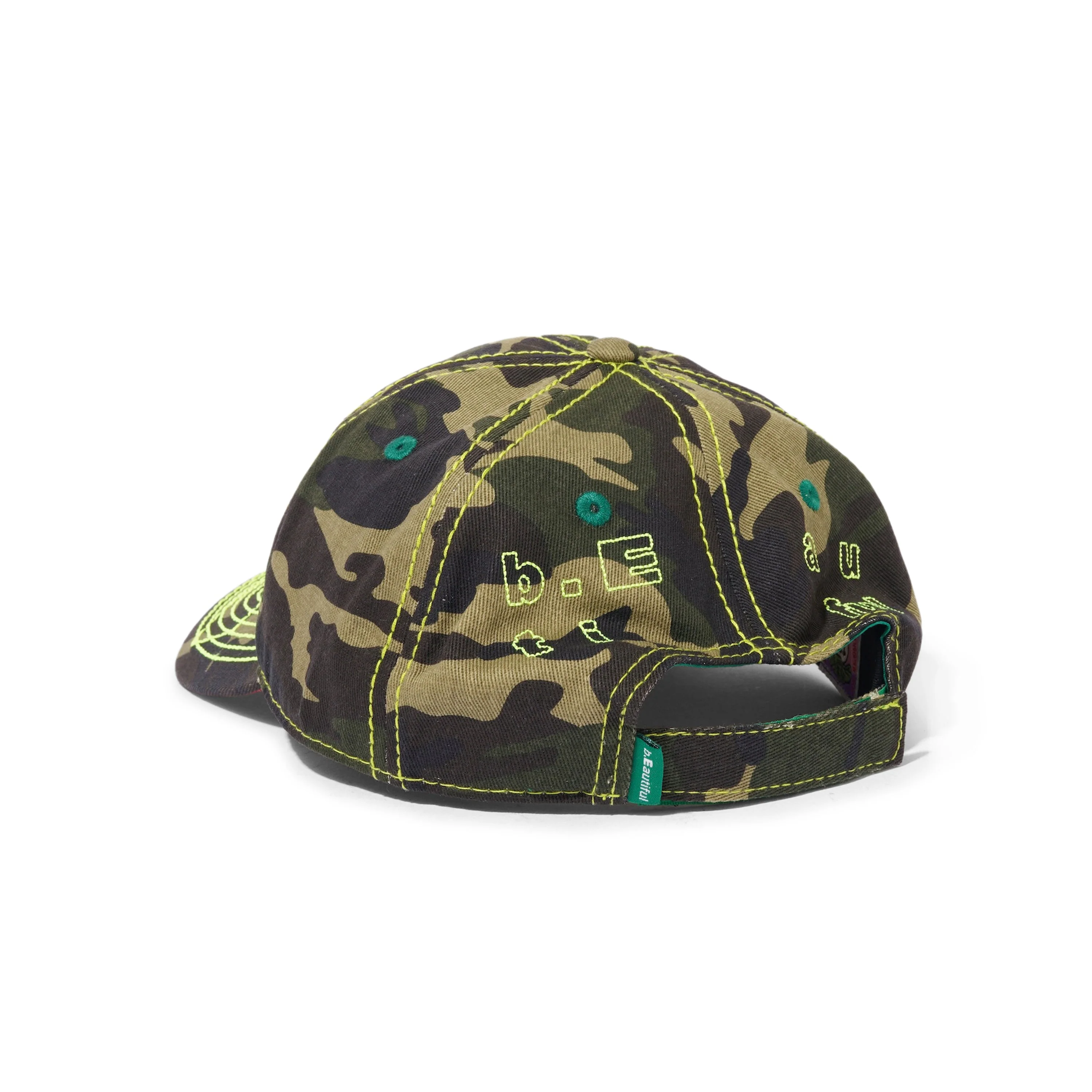 Vapor 6 Panel Hat, Drill Camo / Neon Yellow - Image 2