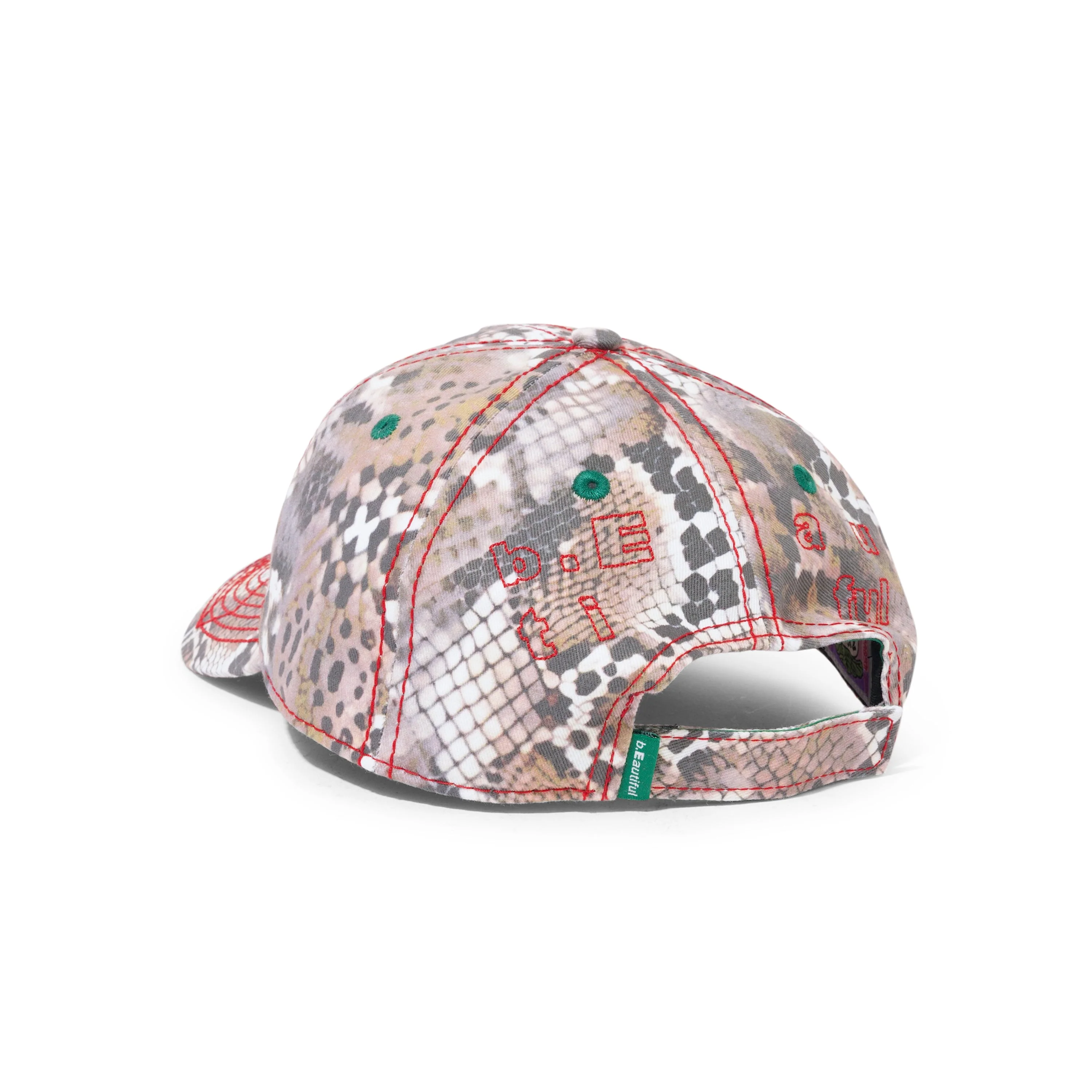 Vapor 6 Panel Hat, Snake / Red - Image 2