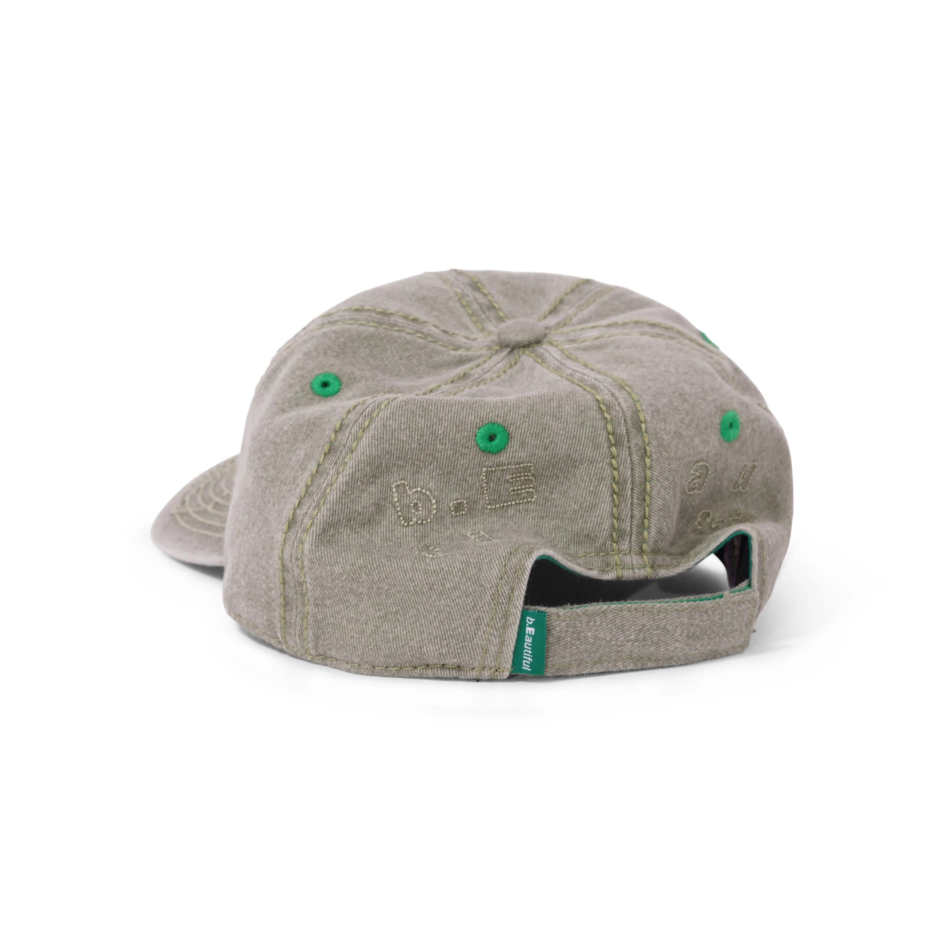 Vapour 6 Panel Hat, Moss - Image 2