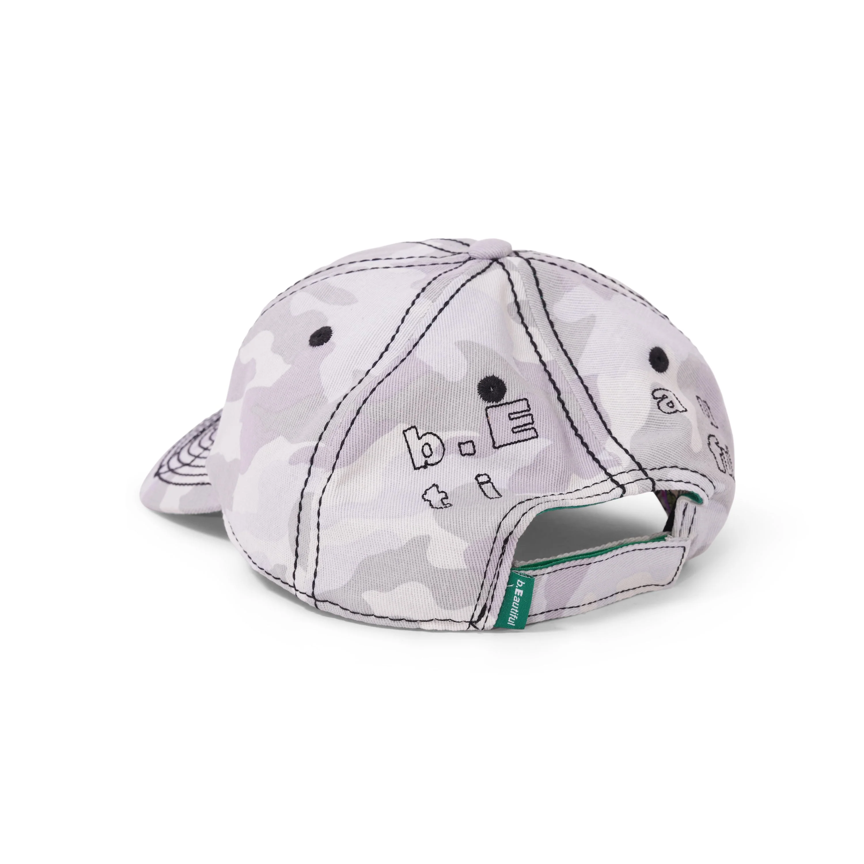 Vapour 6 Panel Hat, Snow Camo - Image 2