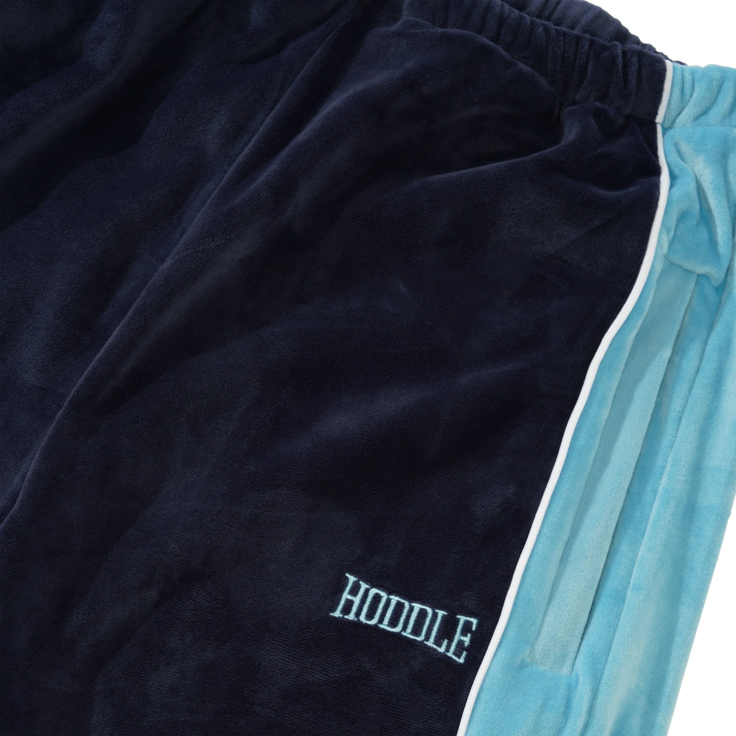 Velour Track Pant, Blue - Image 2