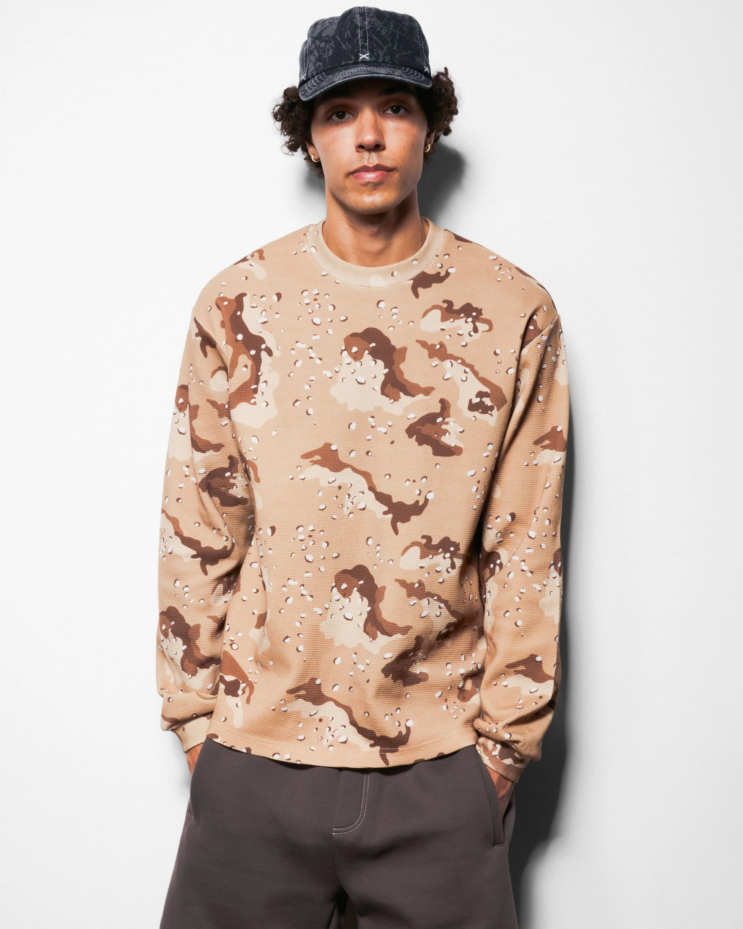 Waffle L/S Top, Desert Camo - Image 5