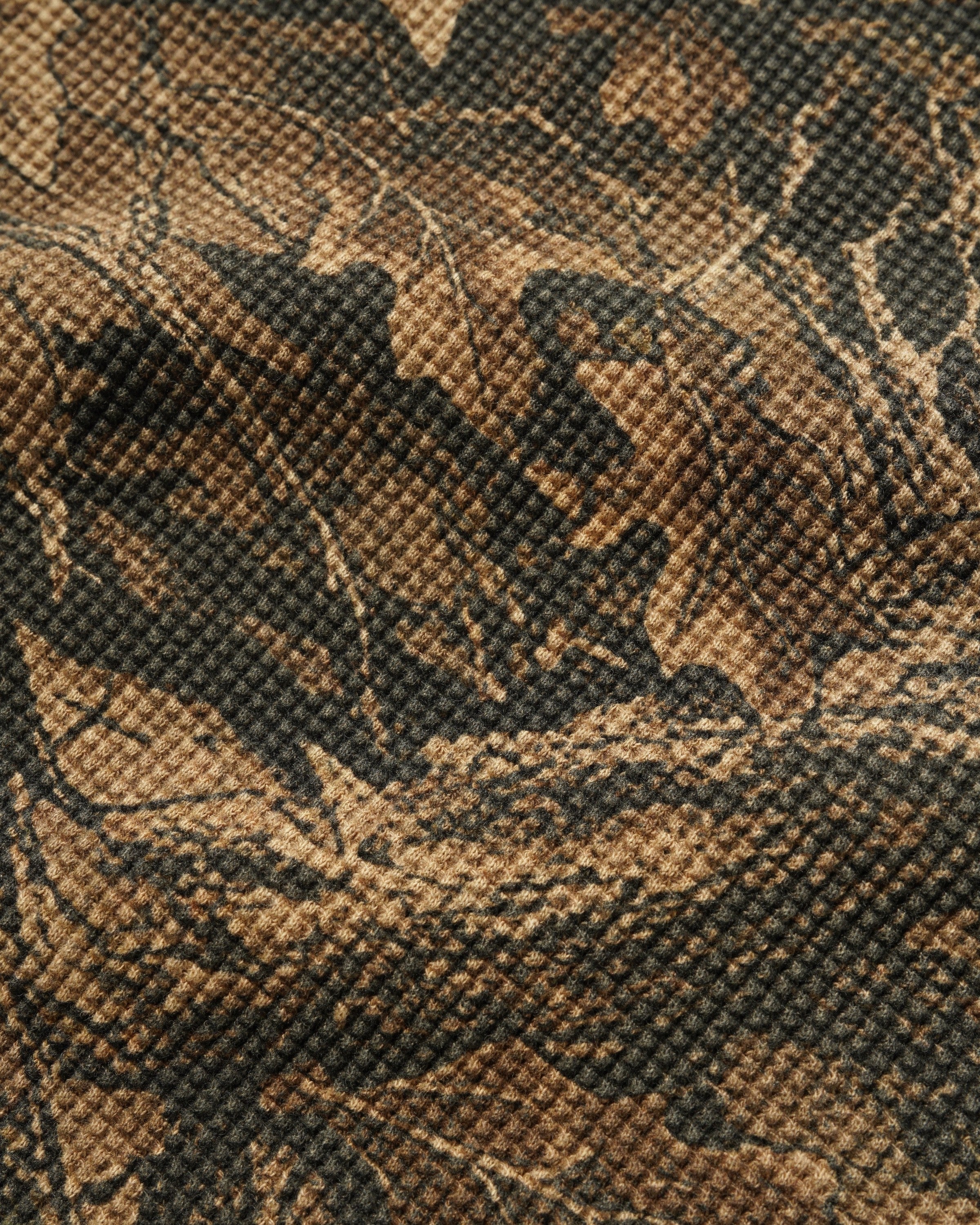 Waffle L/S Top, Forest Camo - Image 2