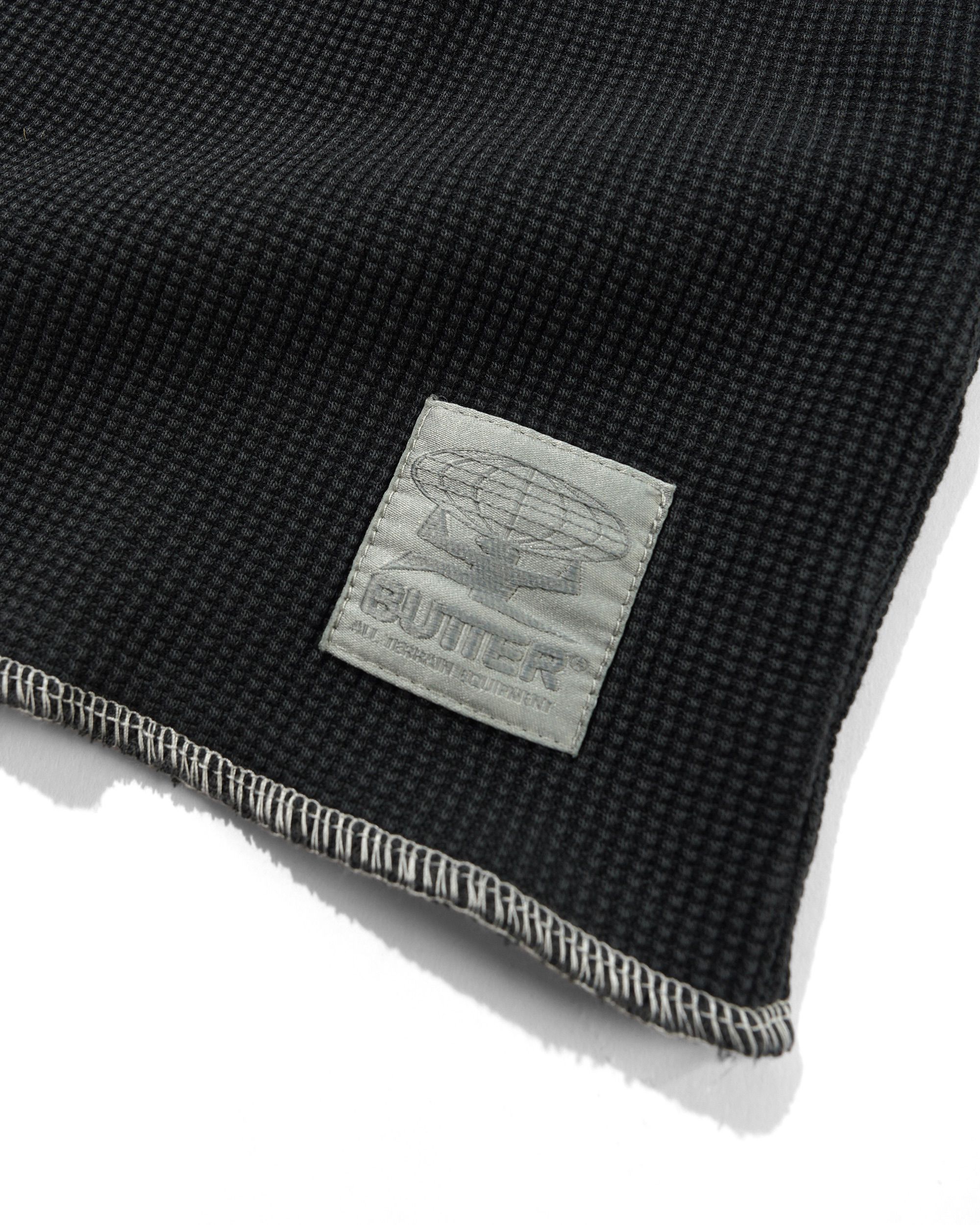 Waffle L/S Top, Washed Black - Image 2