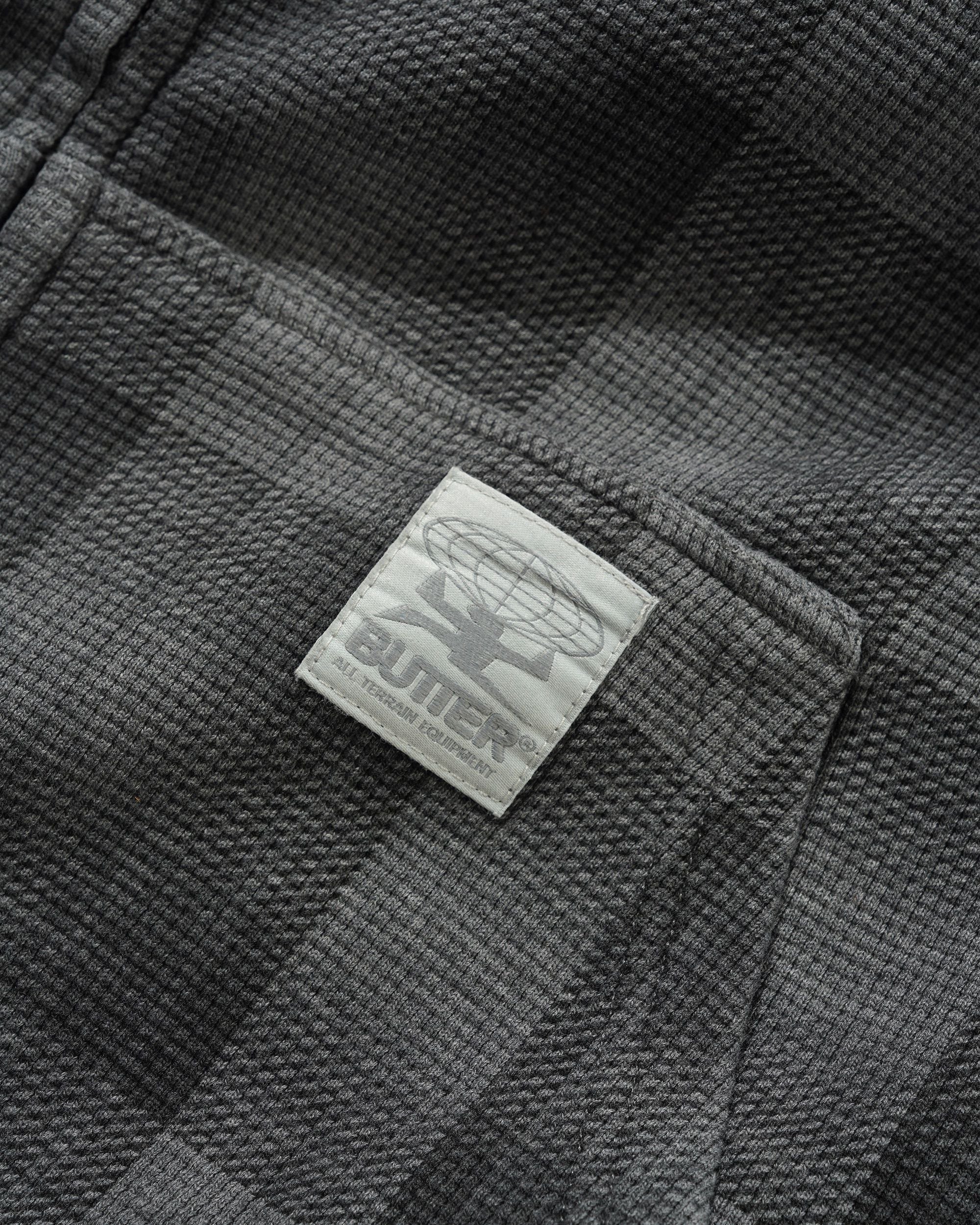 Waffle Zip-Thru Hood, Grey Plaid - Image 2