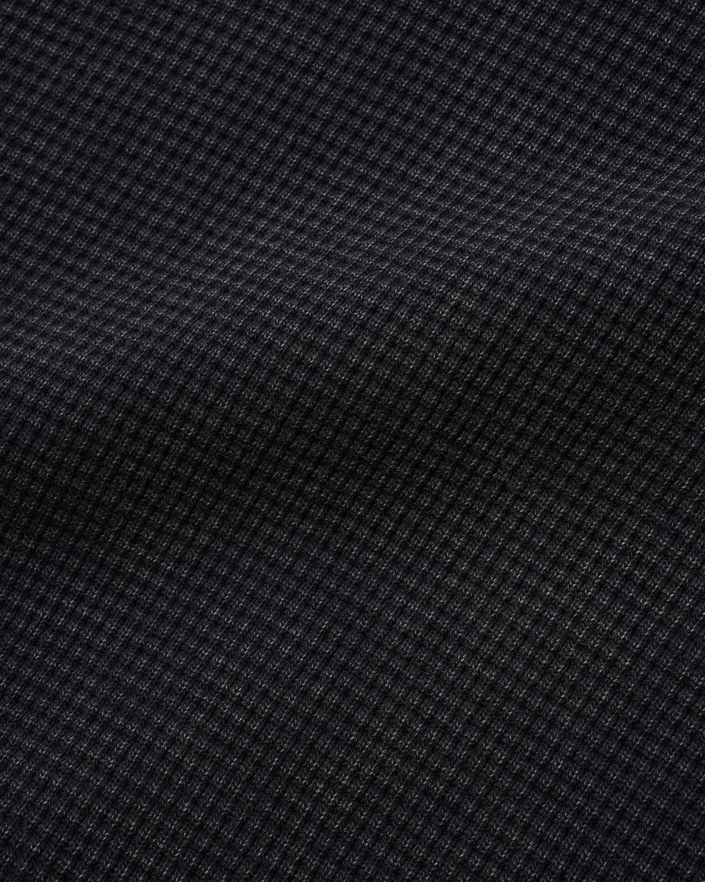 Waffle Zip-Thru Hood, Black Overdye - Image 3