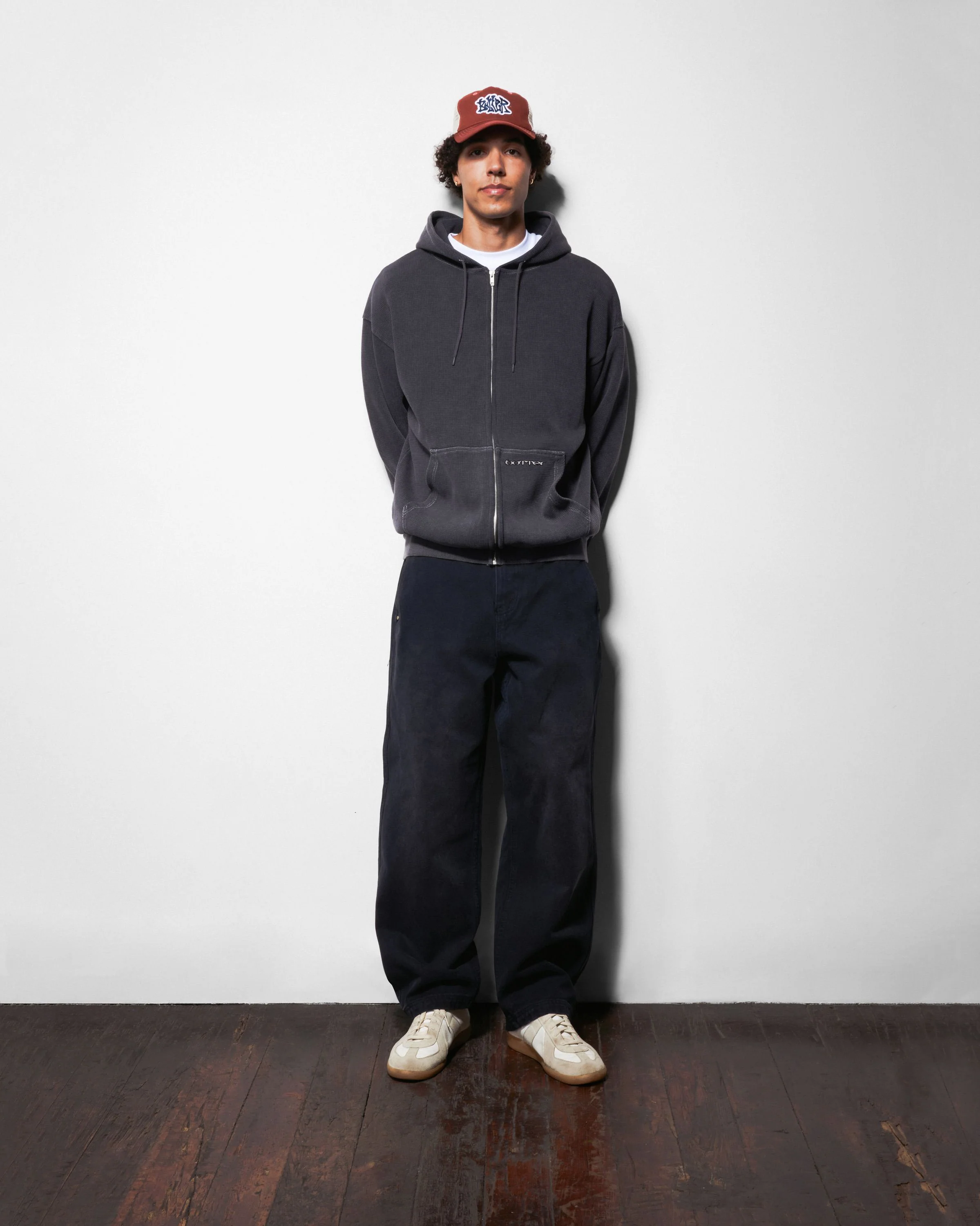 Waffle Zip-Thru Hood, Urchin Overdye - Image 5